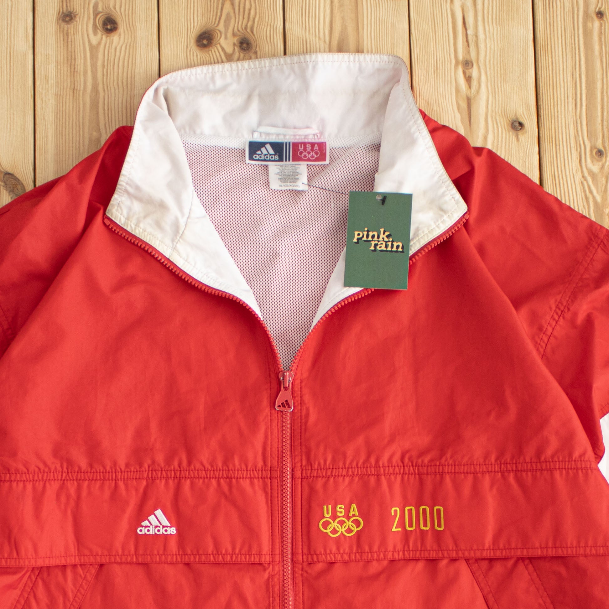 (XL/XXL) Vintage Adidas USA Olympics 2000 Embroidered Jacket