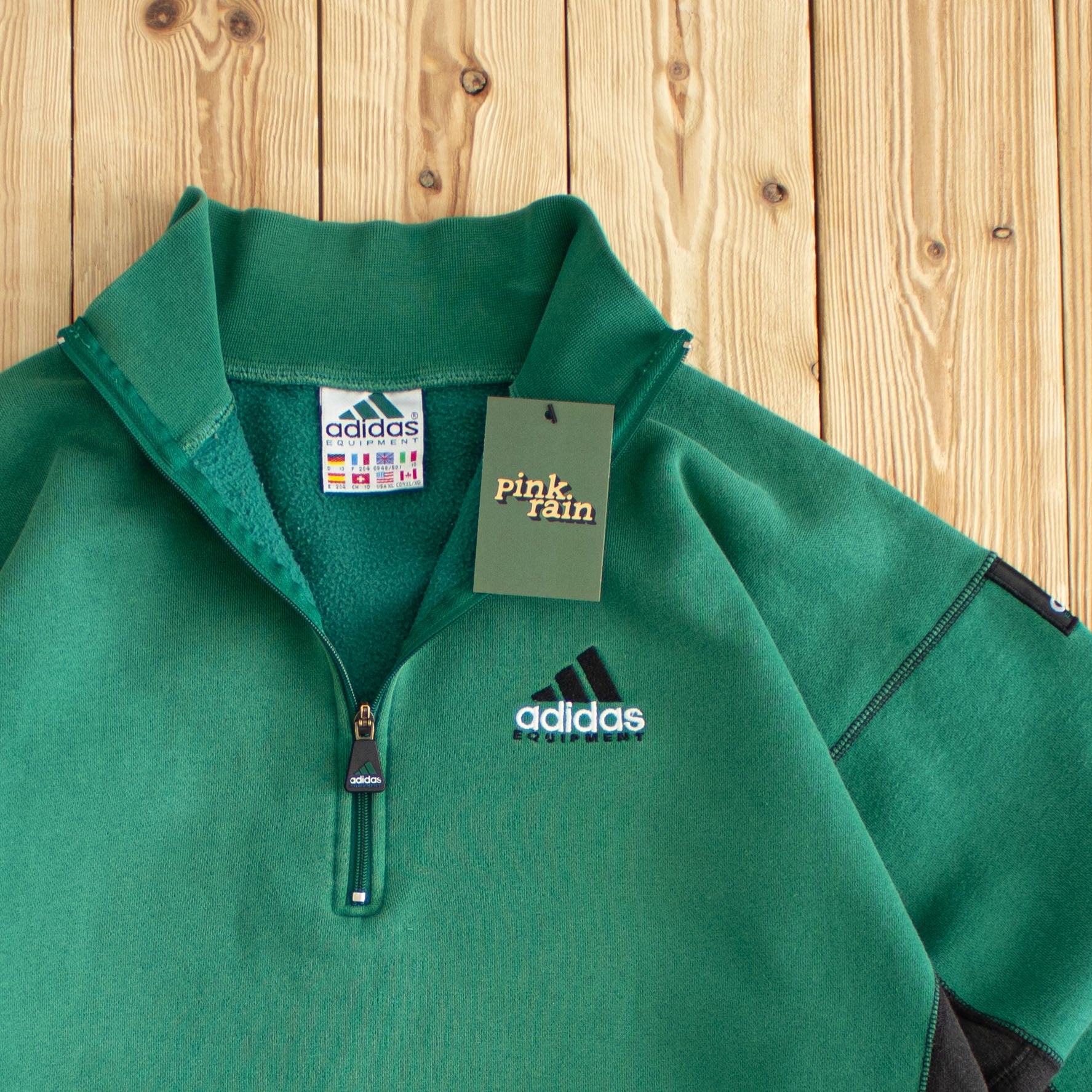 (XL) Vintage Adidas Equipment Embroidered Quarter-Zip