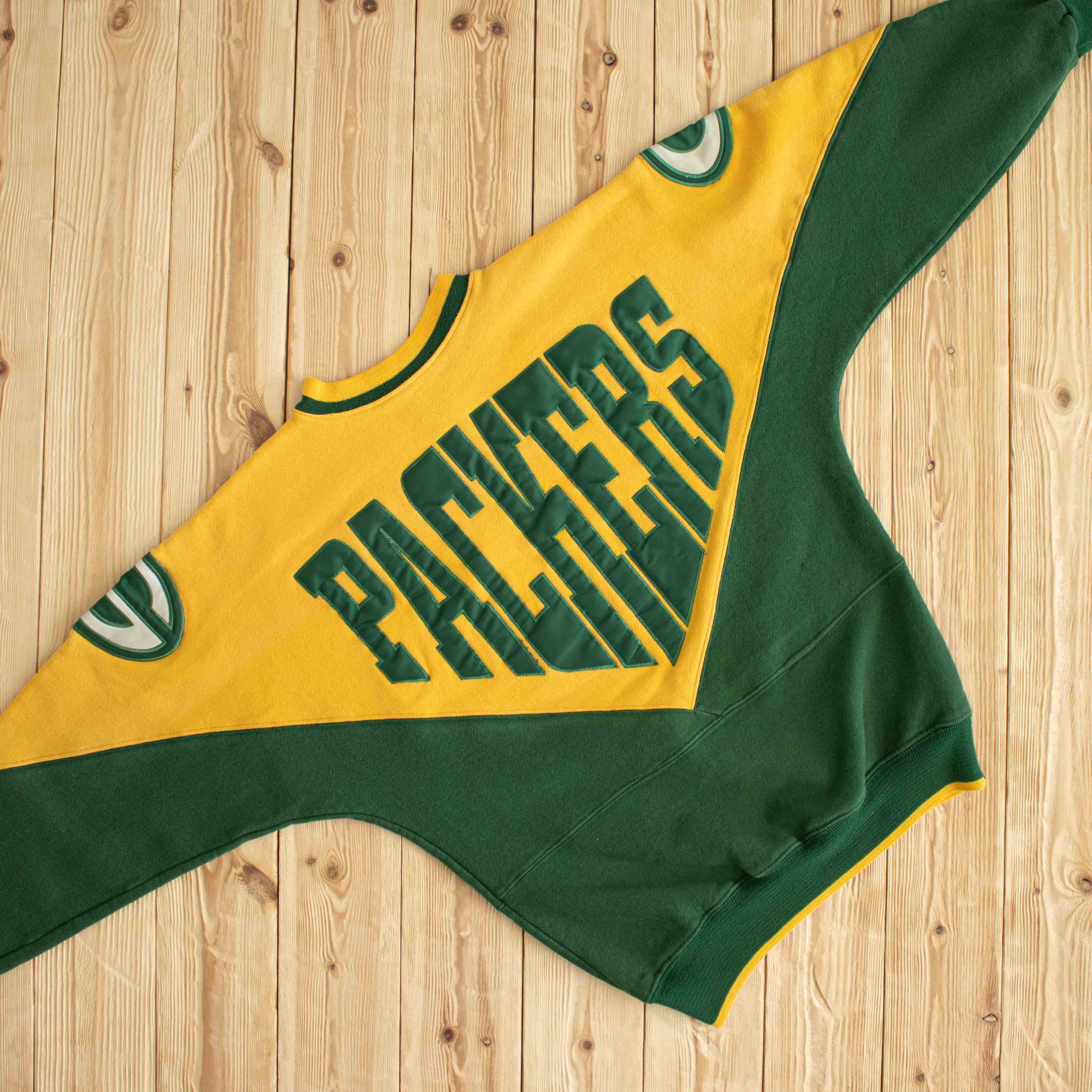 (S/M) Vintage Green Bay Packers Embroidered Sweatshirt