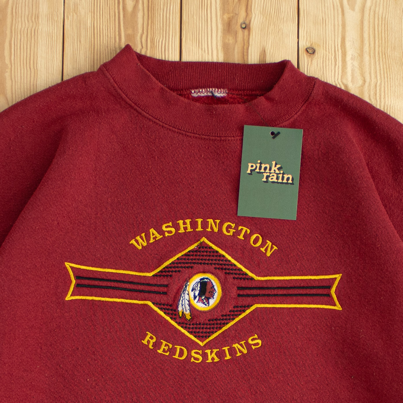 (M) Washington Redskins Vintage Embroidered Sweatshirt Red