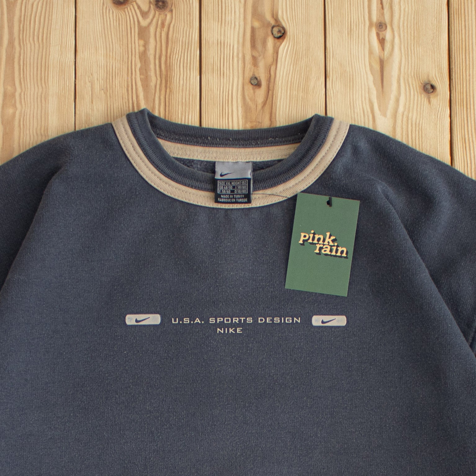 (L) Nike Vintage USA Sports Design Sweatshirt Gray