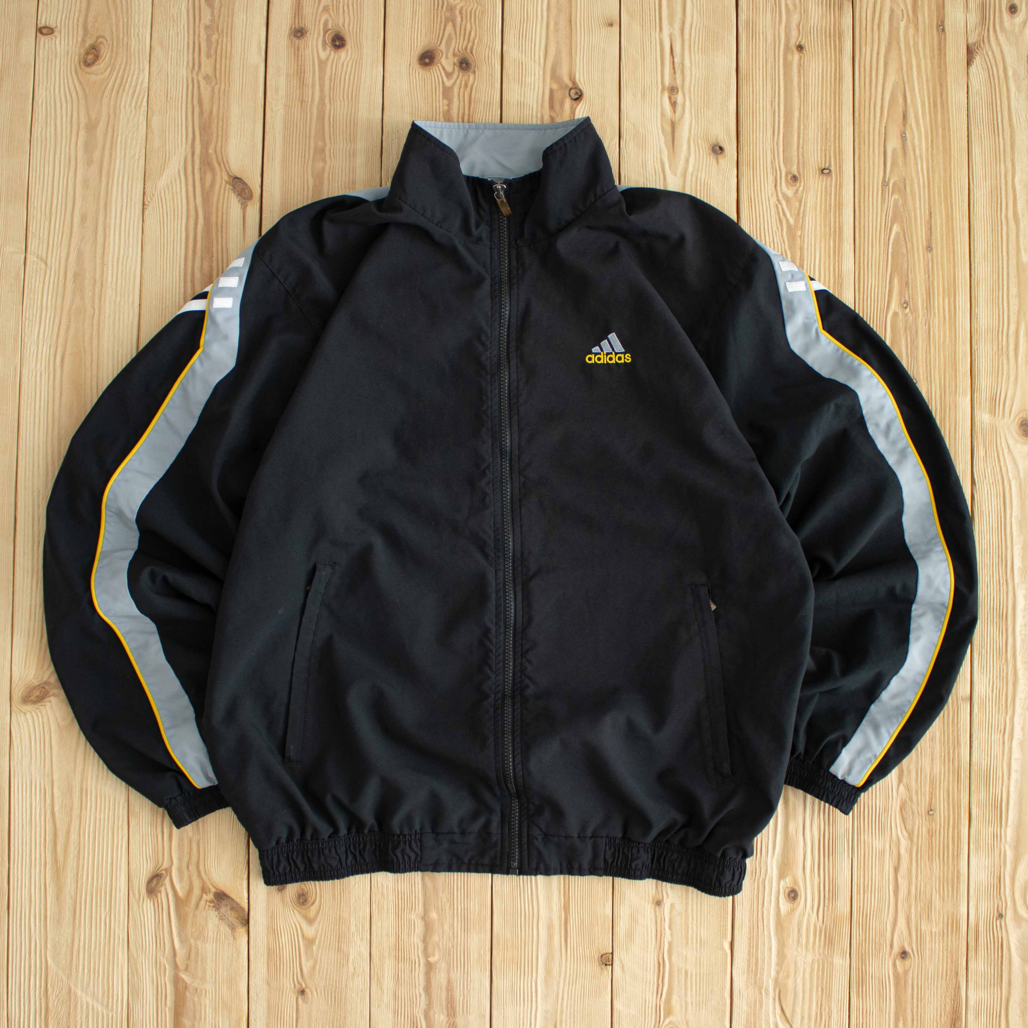 (M) Adidas Vintage Essential Embroidered Jacket Black