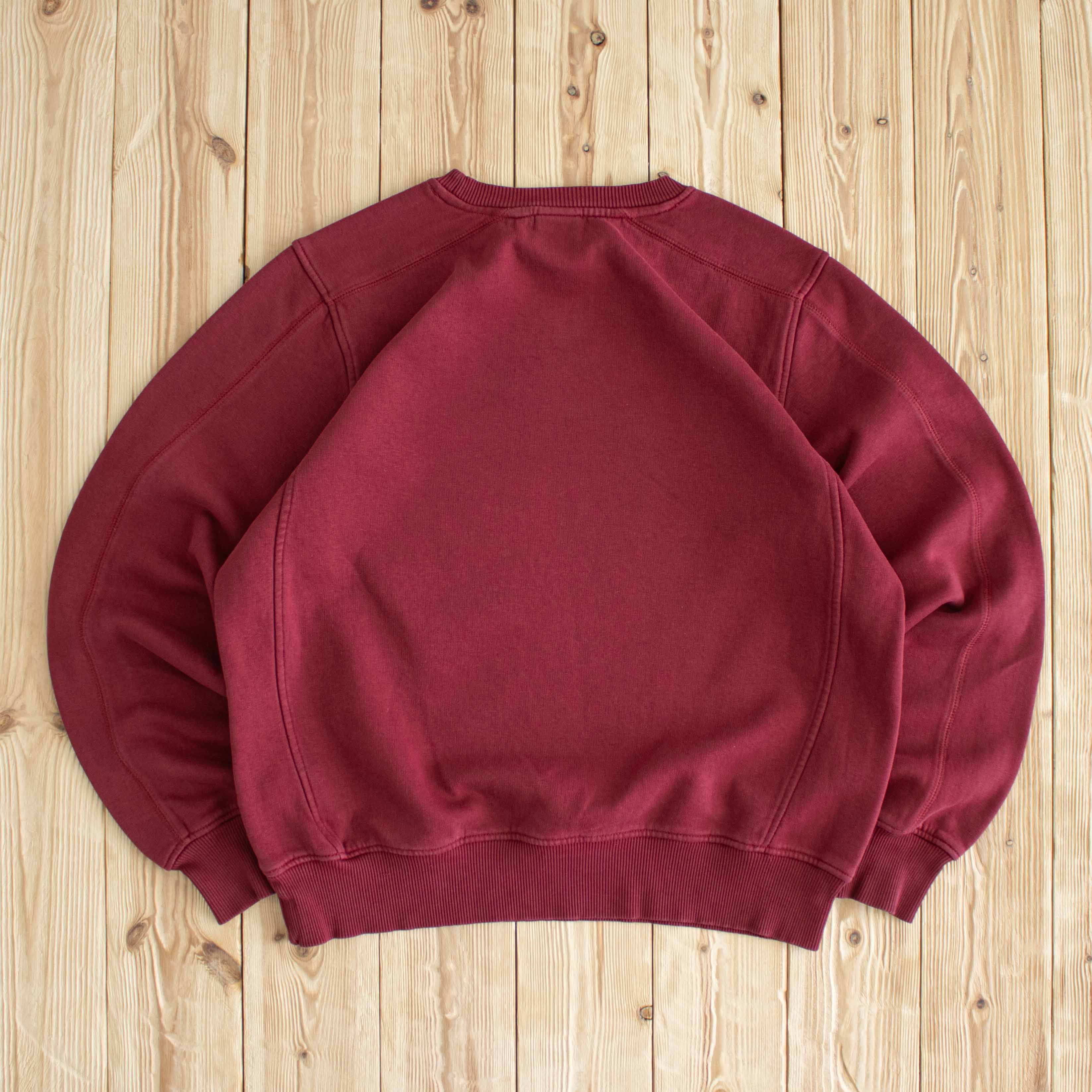 (M) Nike Vintage Swoosh Embroidered Sweatshirt Burgundy