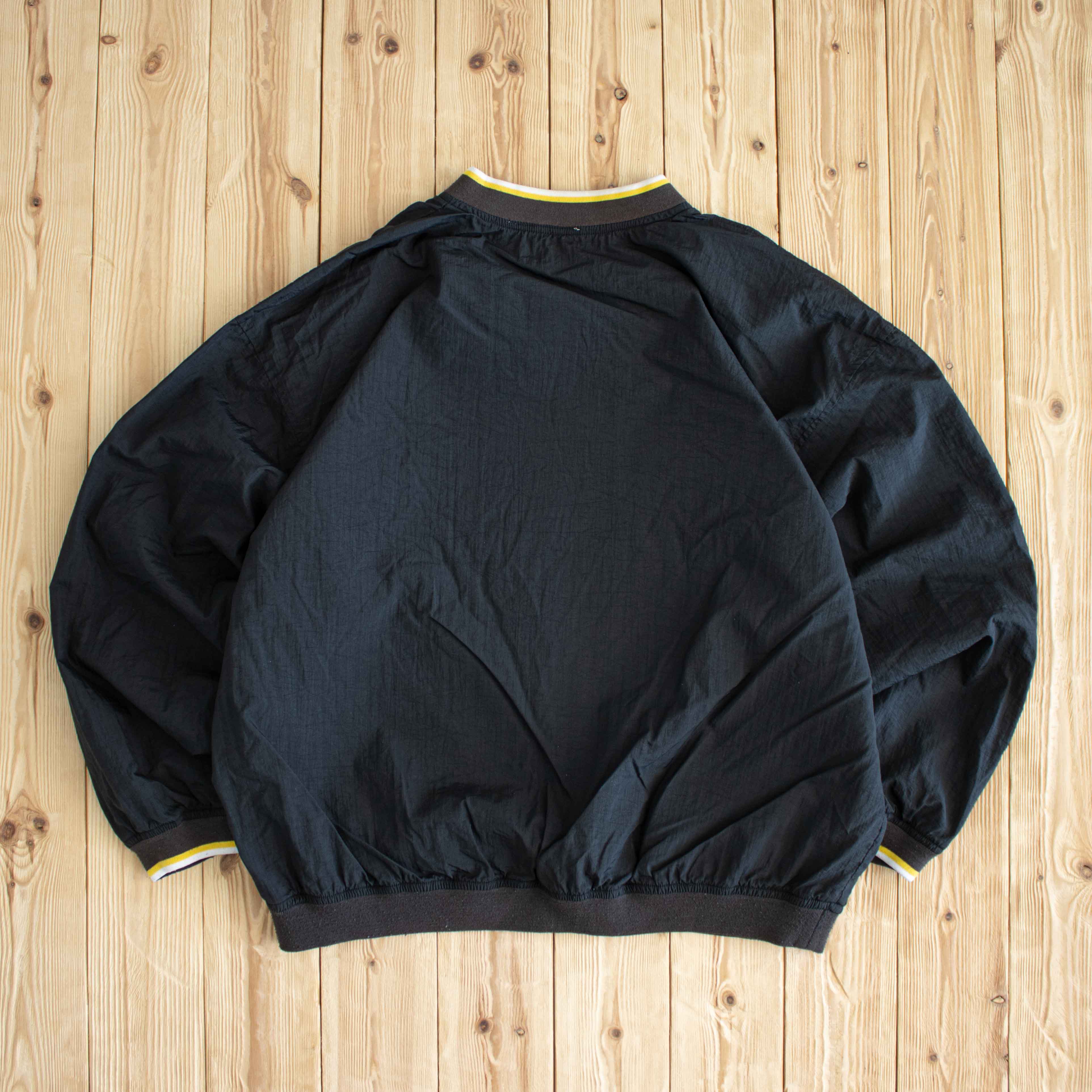 (XL) Reebok Vintage Embroidered Windbreaker Black