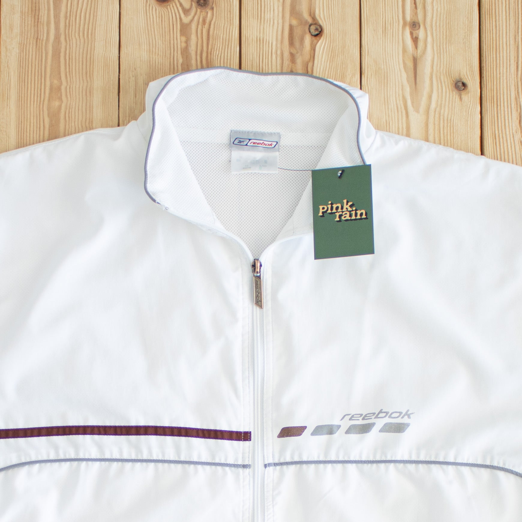 (M/L) Reebok Vintage Light Jacket White