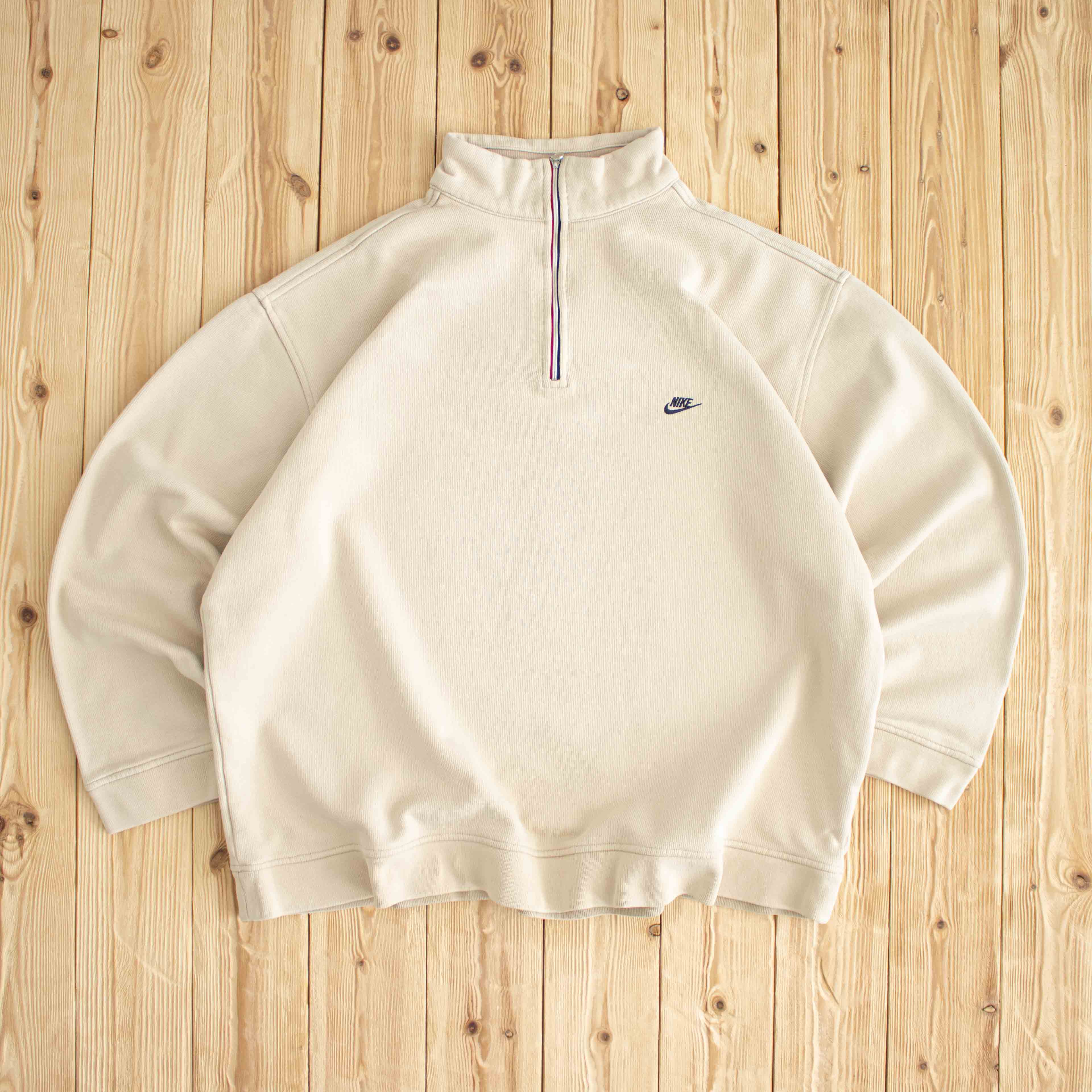 (XL) Nike Vintage Embroidered Sweatshirt Beige