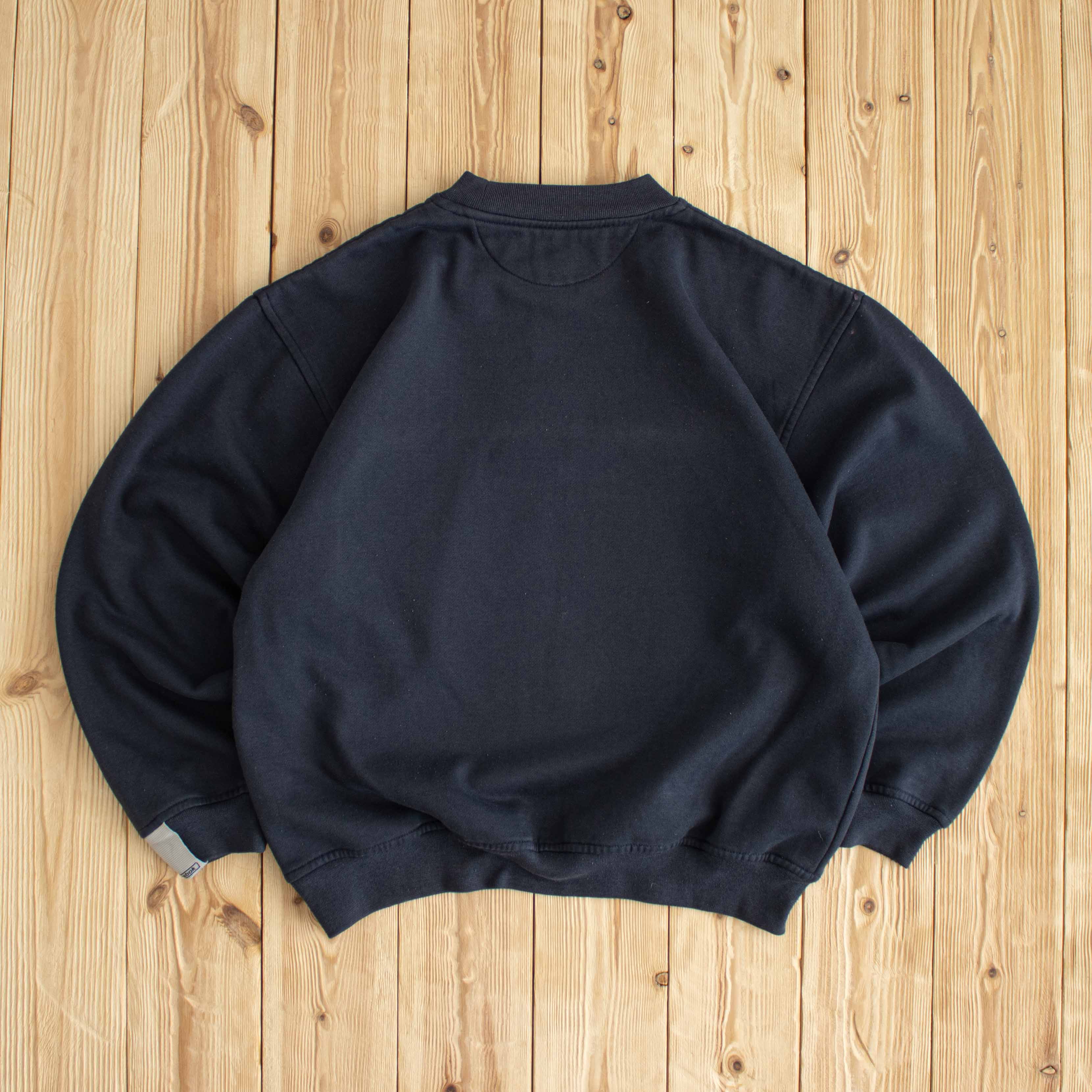 (S) Reebok Vintage Athletic Embroidered Sweatshirt Blue