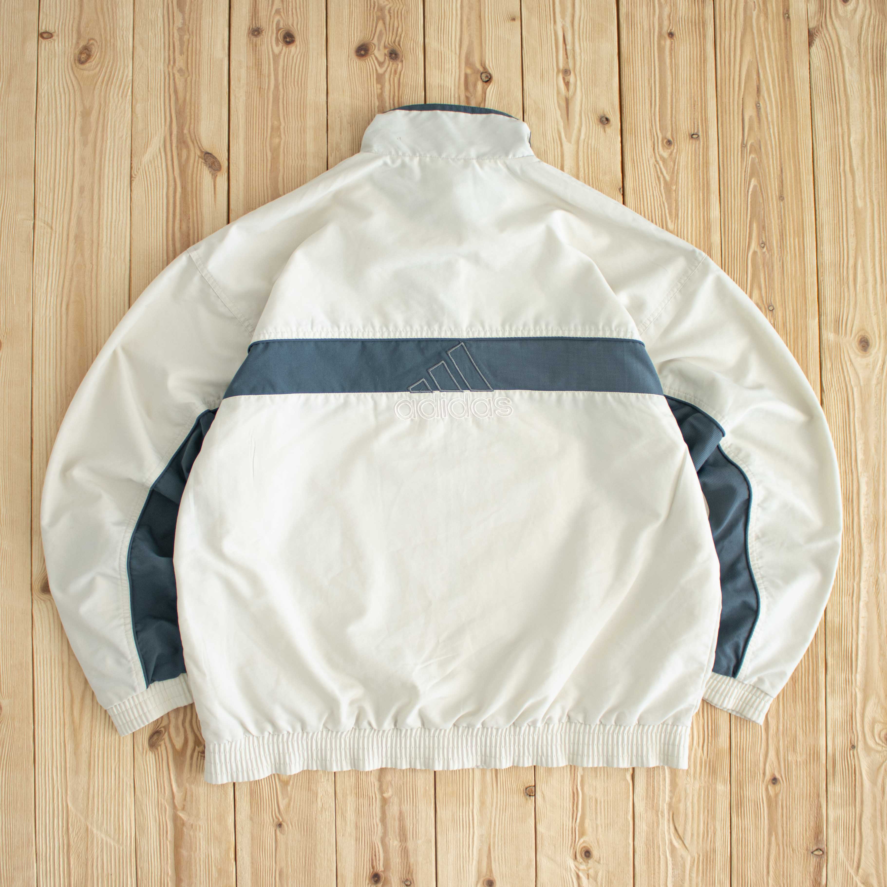 (L) Adidas Vintage Embroidered Jacket Beige