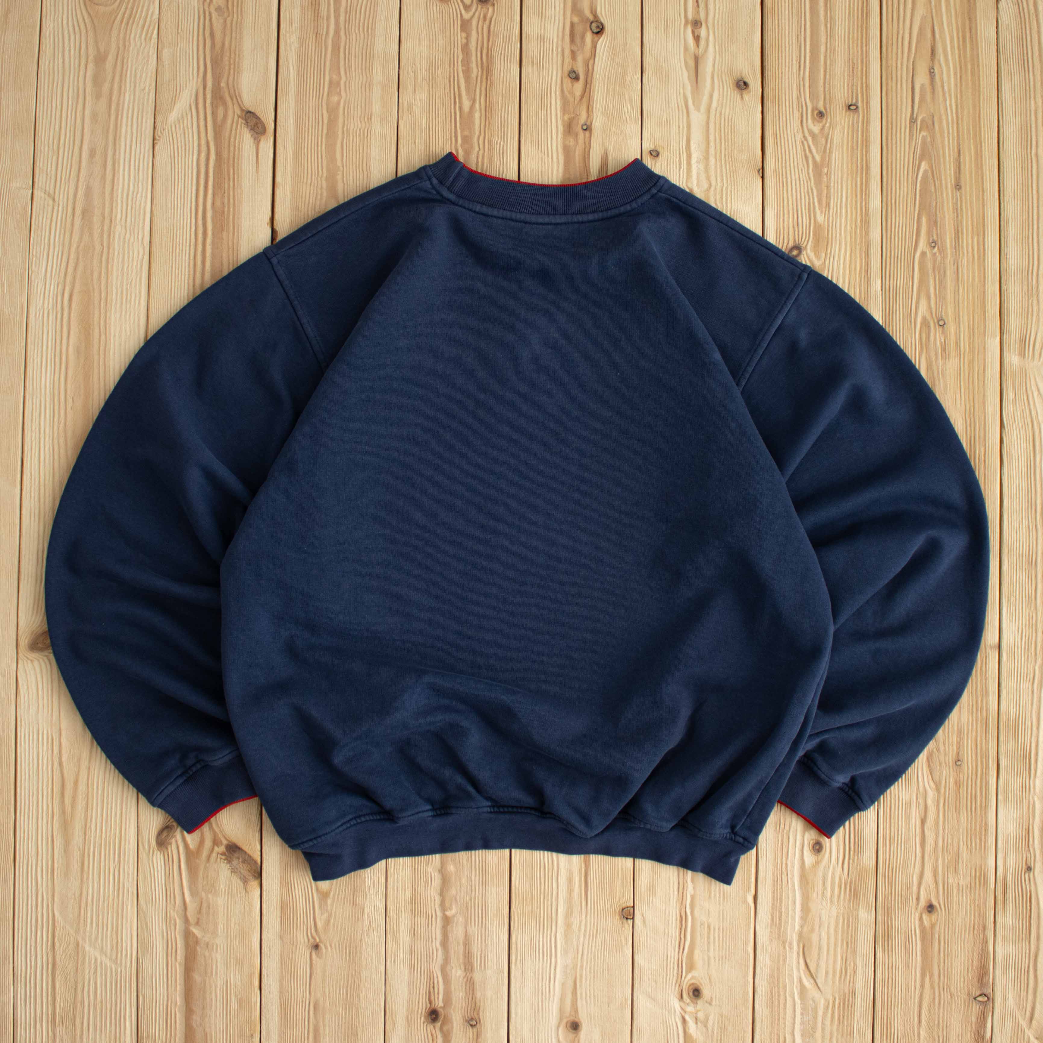 (L) Nike Athletic Vintage Embroidered Sweatshirt Blue