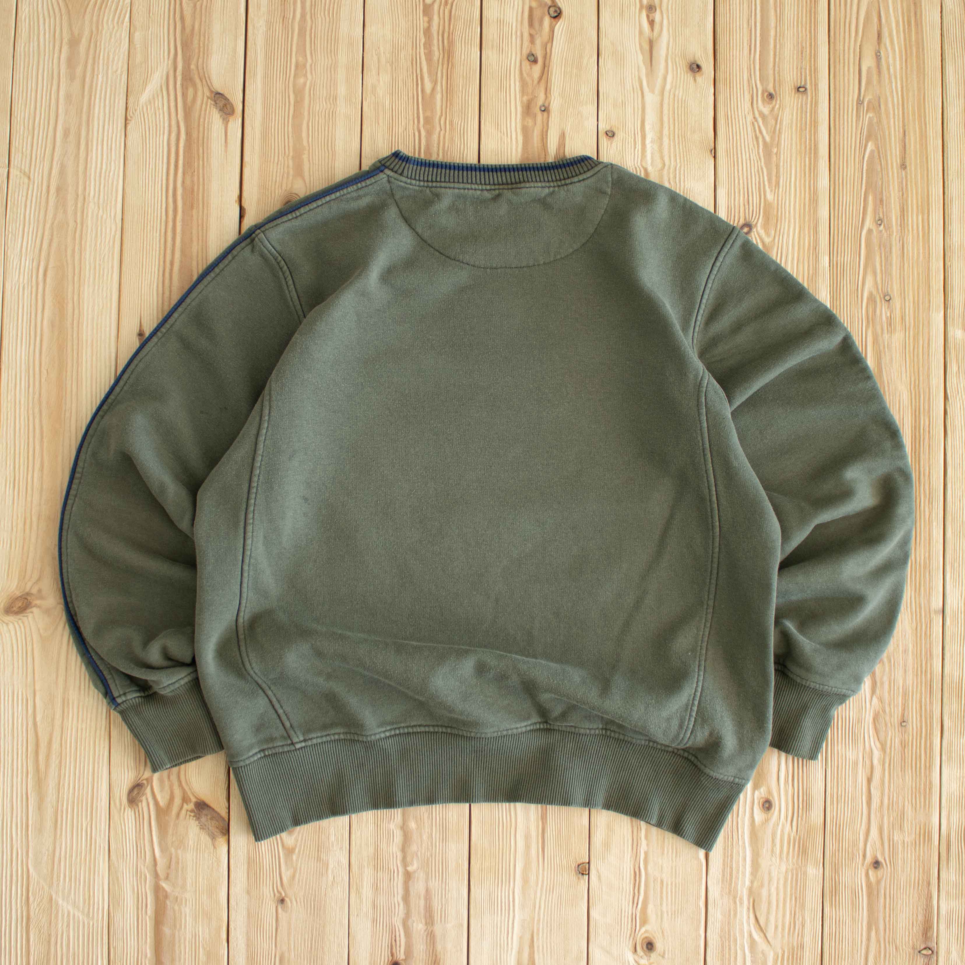 (M) Nike Swoosh Vintage Embroidered Sweatshirt Green