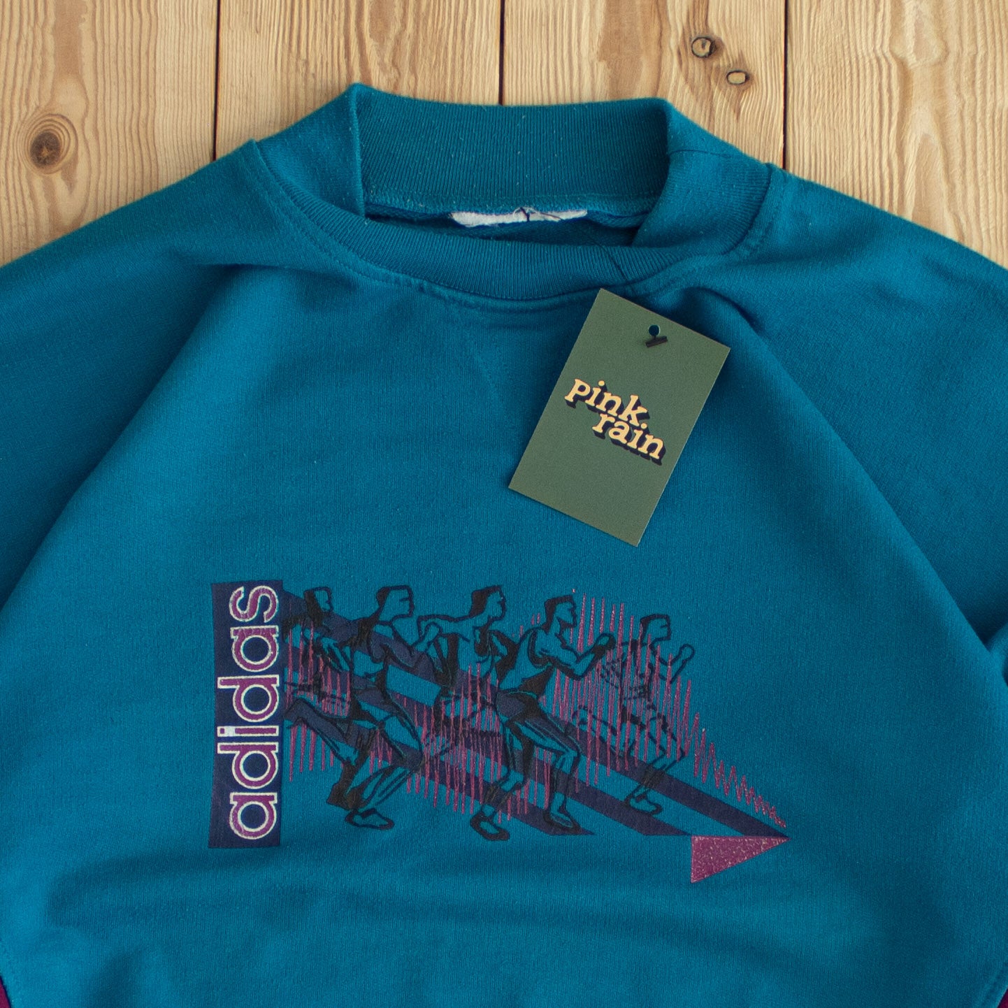 (M) Adidas Running Vintage Sweatshirt Blue