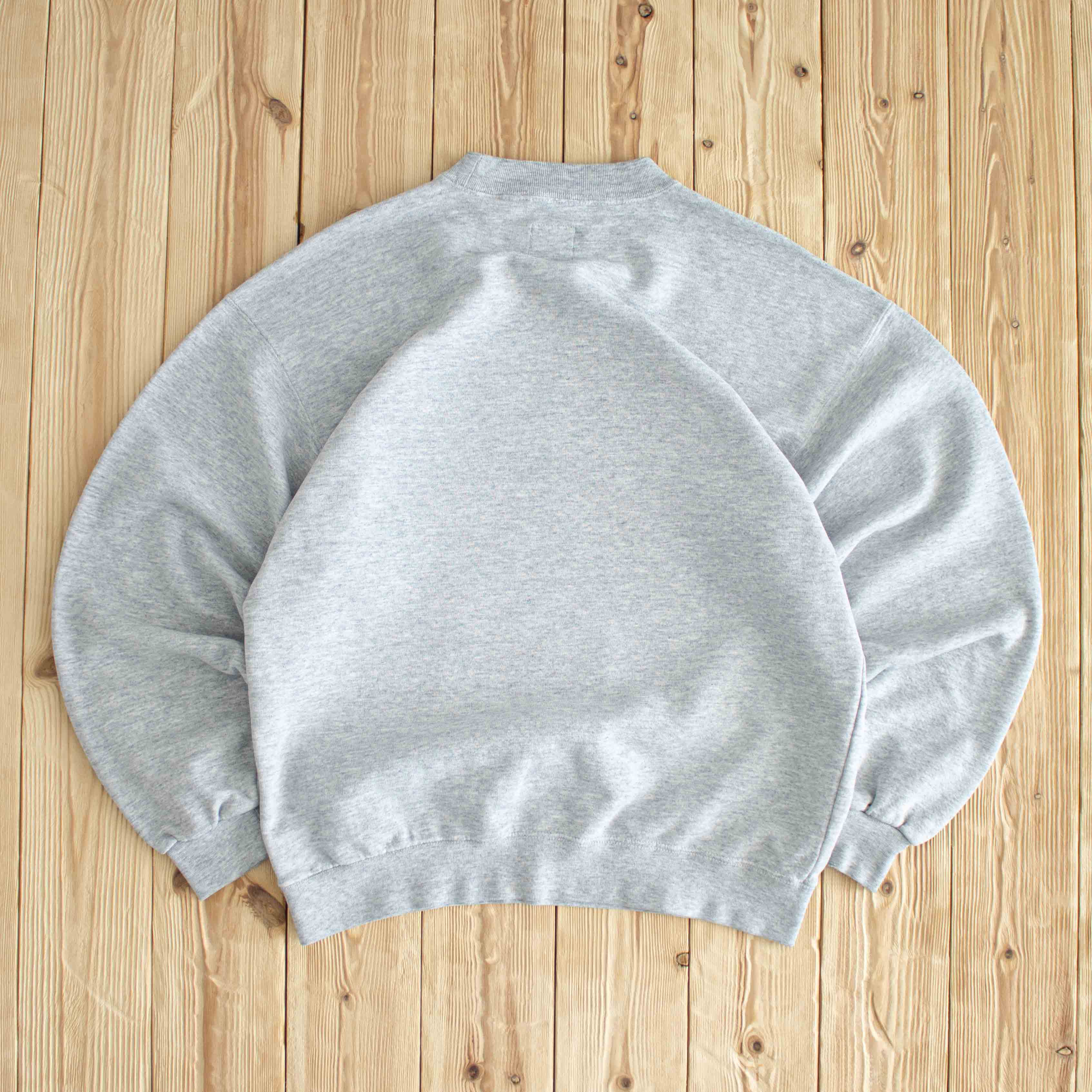 (M) Nike Logo Vintage Embroidered Sweatshirt Gray