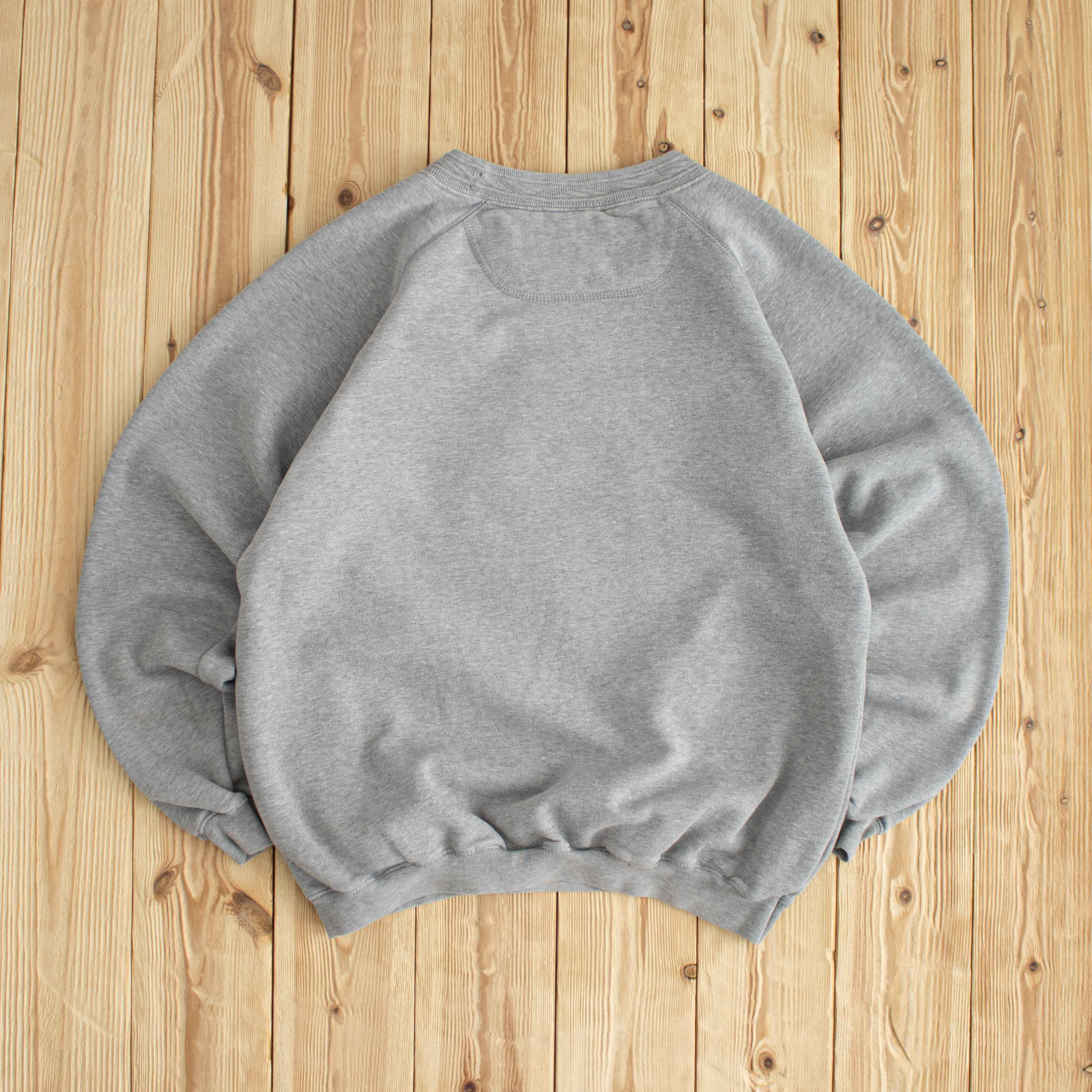 (S) Adidas Vintage Custom Flowers Embroidered Sweatshirt Gray