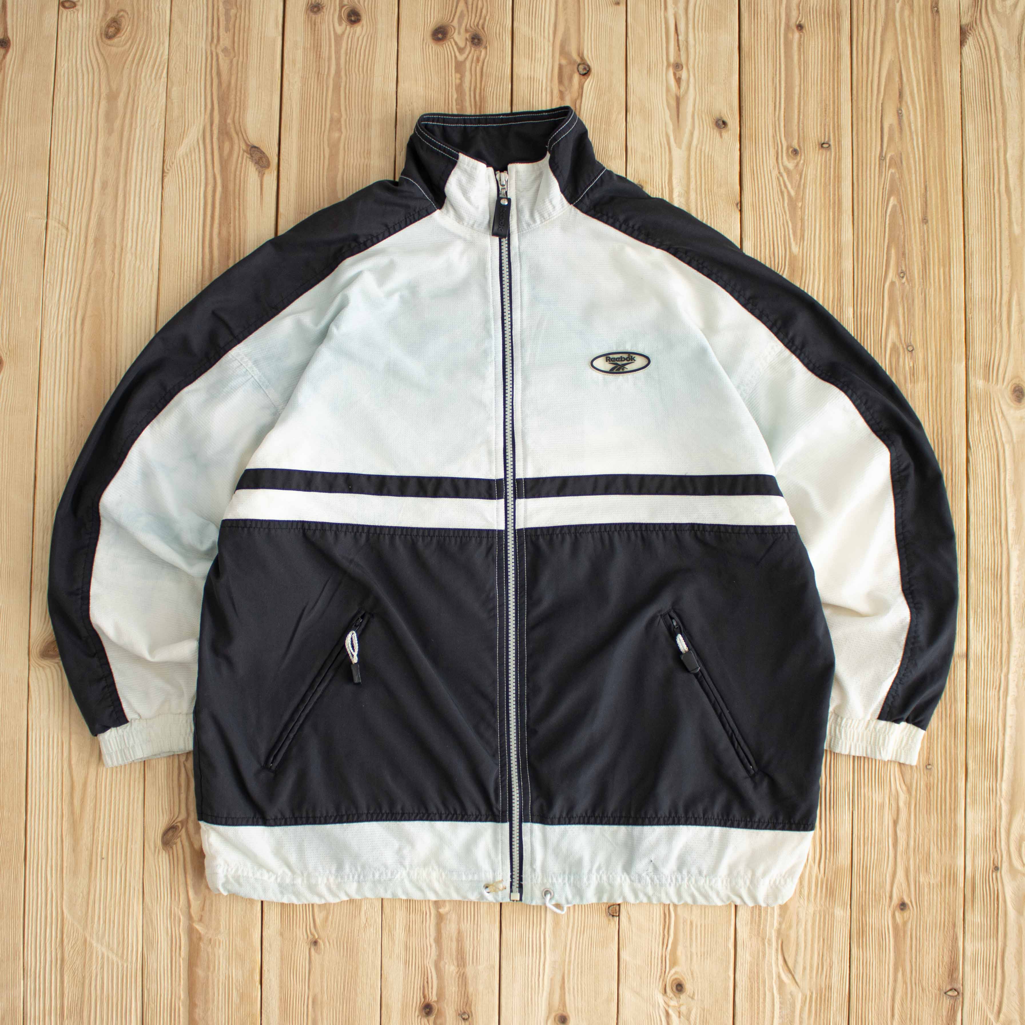 (M) Reebok Vintage Embroidered Jacket Beige