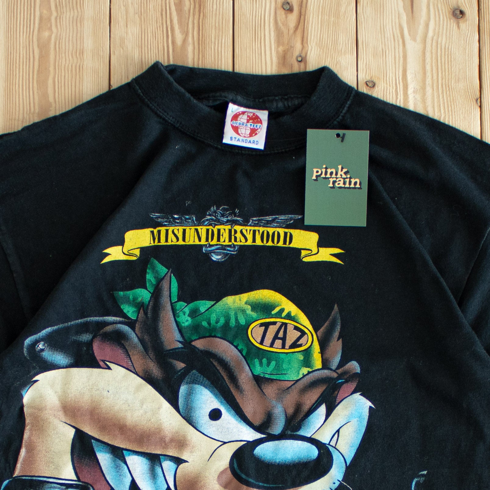 (M) 1995 Warner Bros Misunderstood Vintage T-Shirt Black
