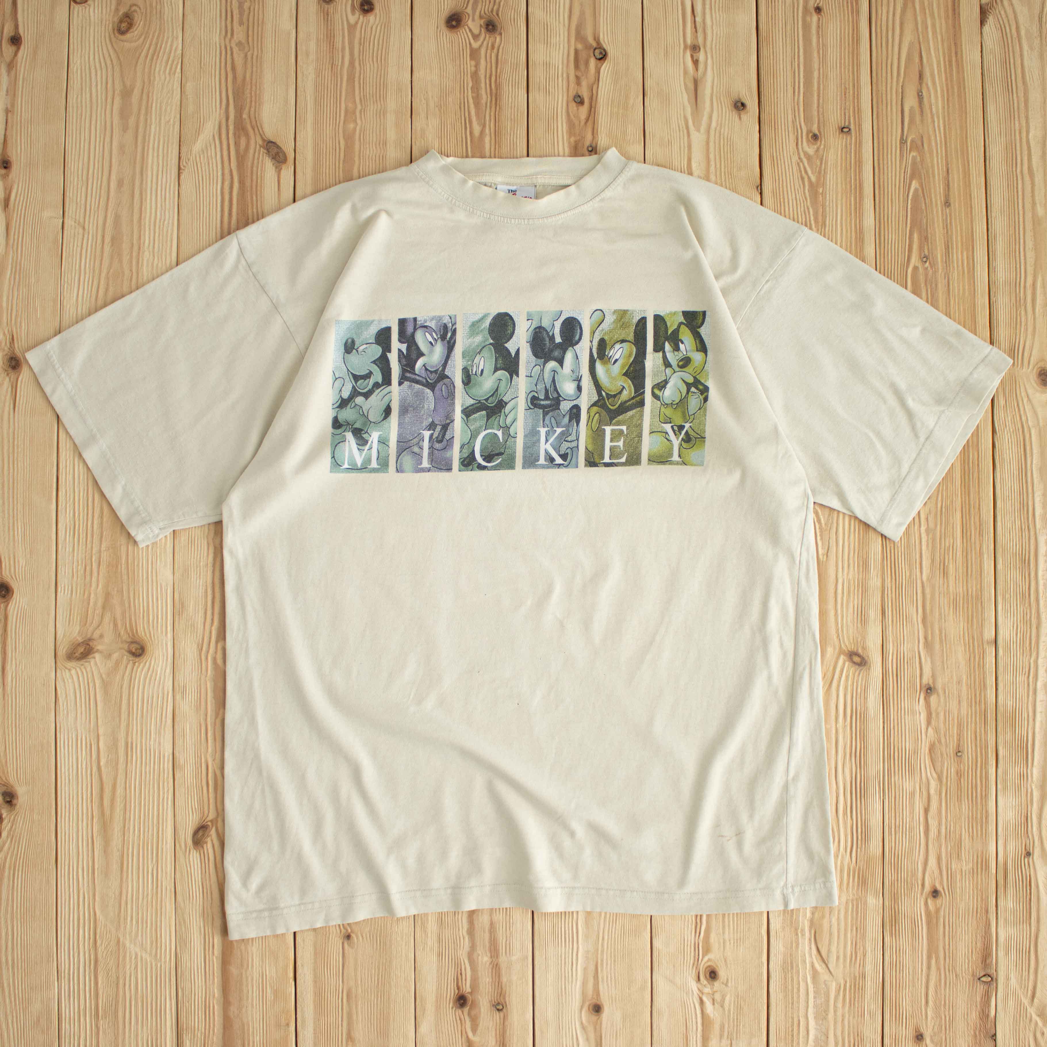 (M/L) Mickey Disney Vintage T-Shirt Yellow