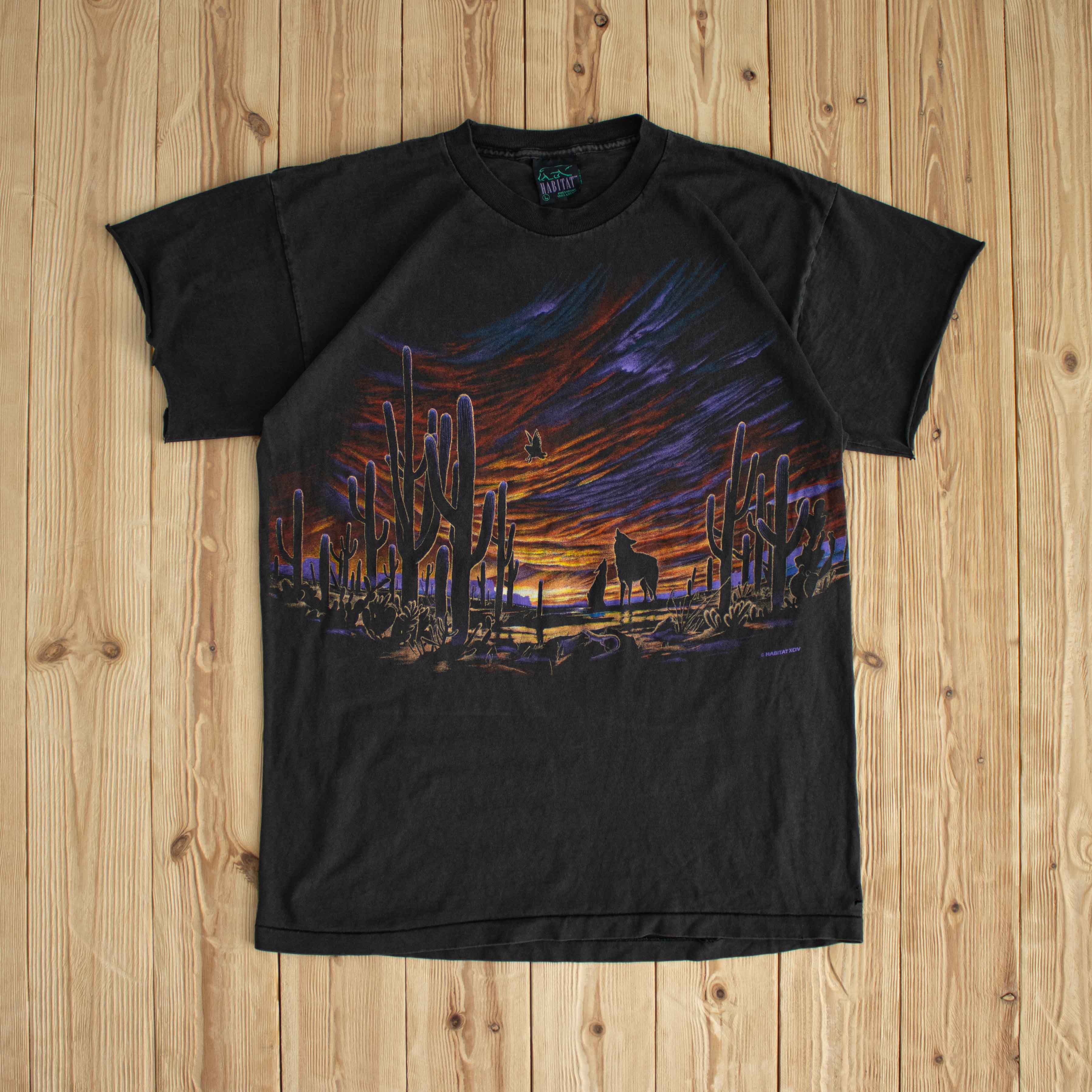 (M) 1994 Habitat Vintage Distressed T-Shirt Black
