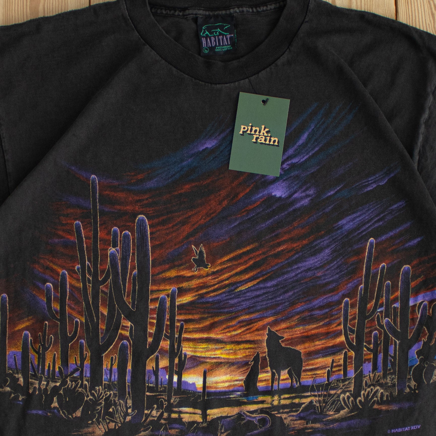 (M) 1994 Habitat Vintage Distressed T-Shirt Black