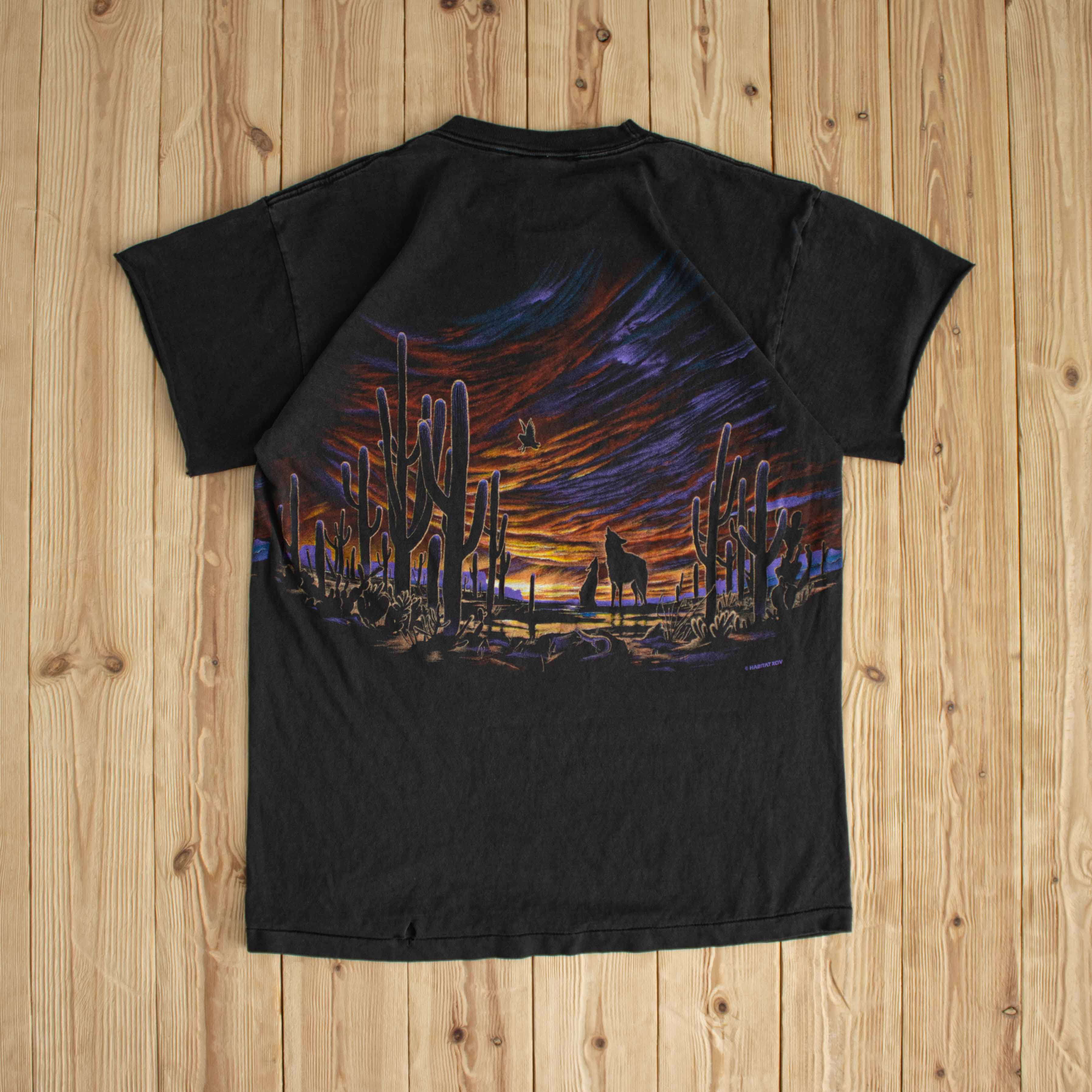 (M) 1994 Habitat Vintage Distressed T-Shirt Black