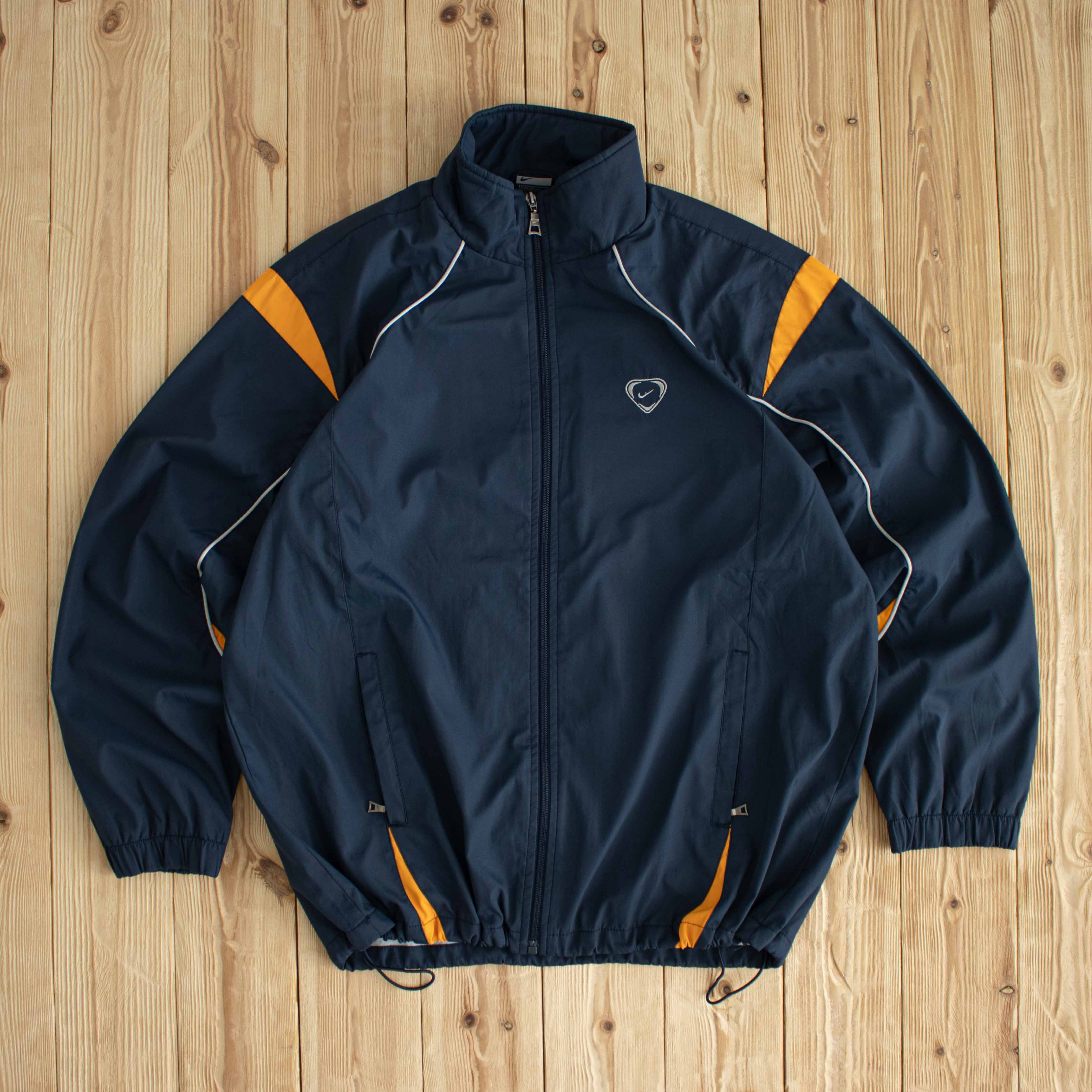 (XL) Nike Vintage Embroidered Jacket Blue