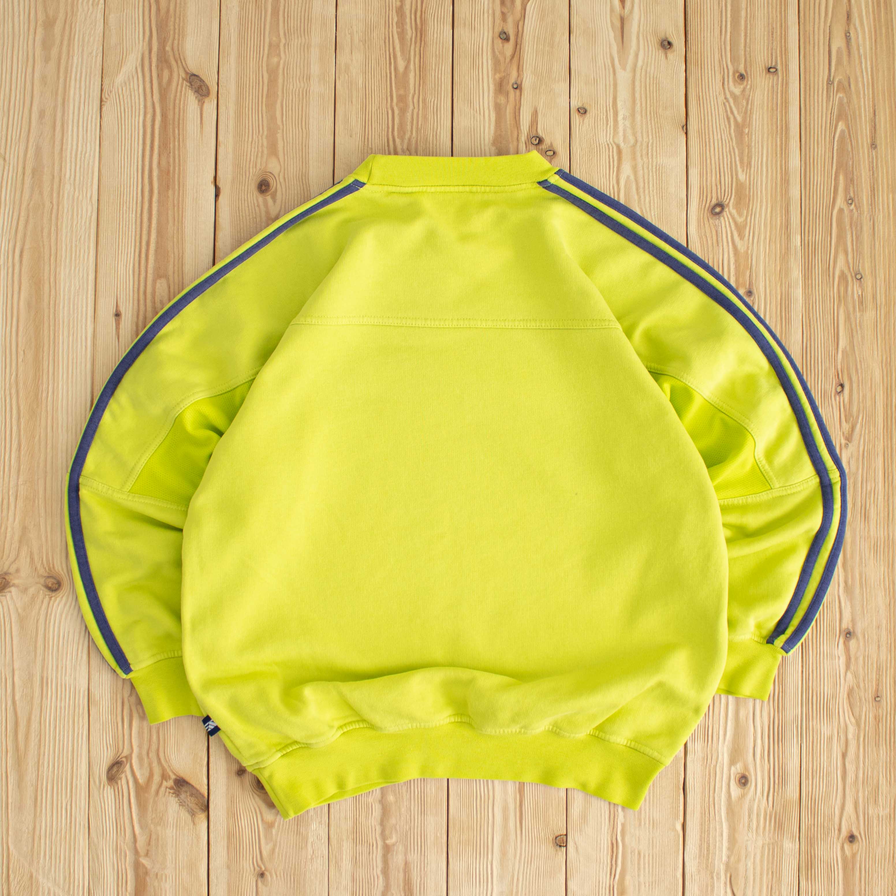 (S) Adidas Vintage Essential Embroidered Sweatshirt Yellow
