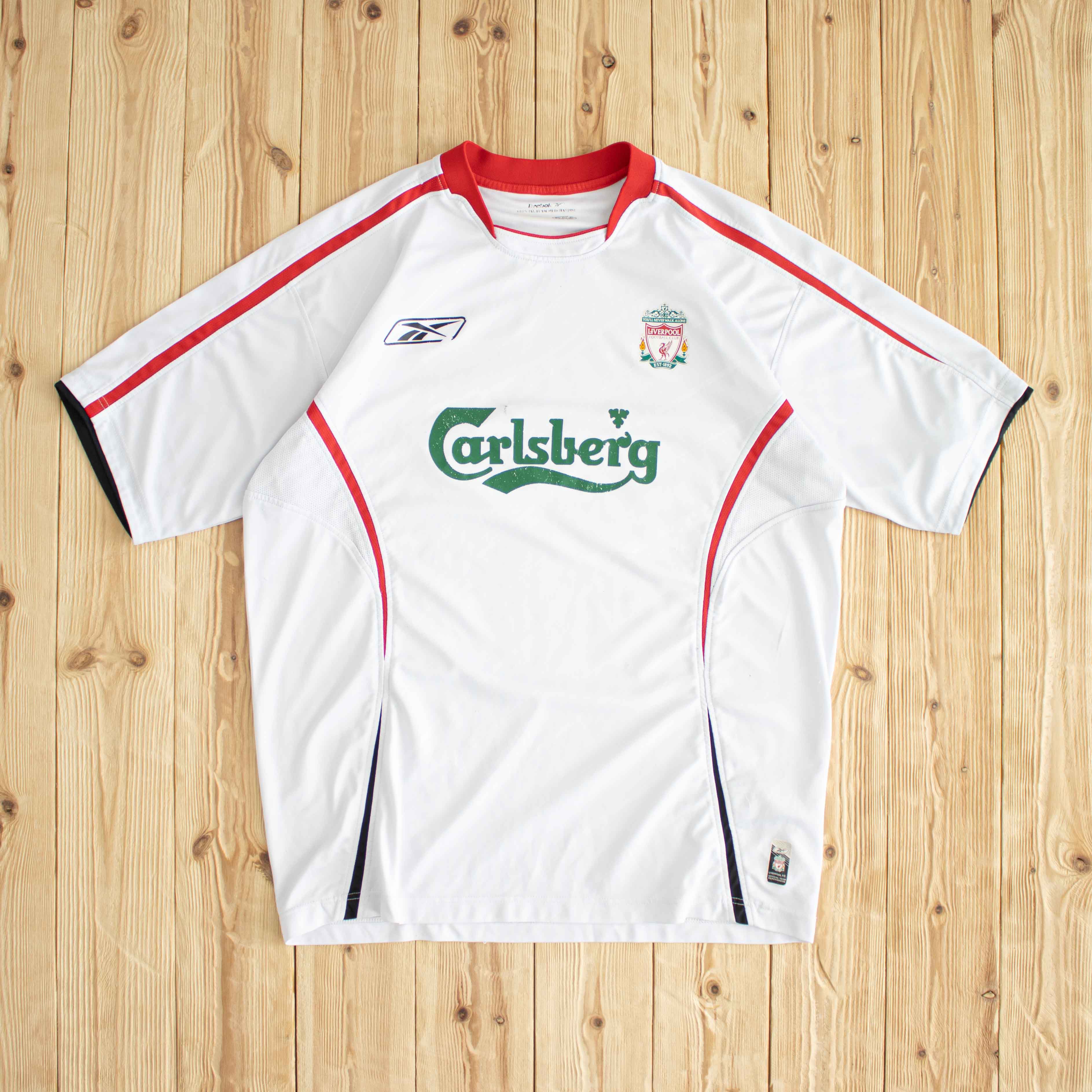(M/L) Reebok Liverpool Vintage T-Shirt White
