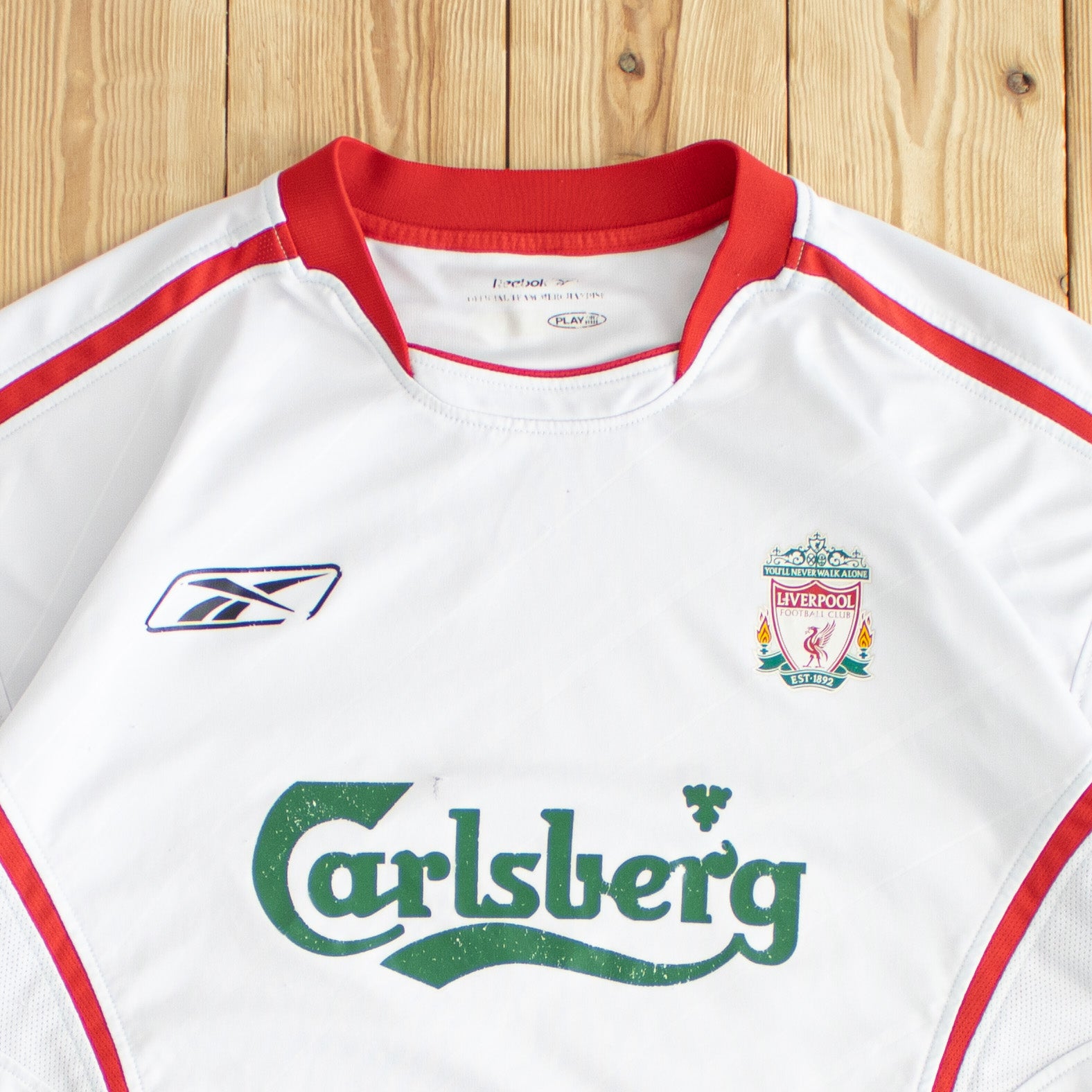 (M/L) Reebok Liverpool Vintage T-Shirt White