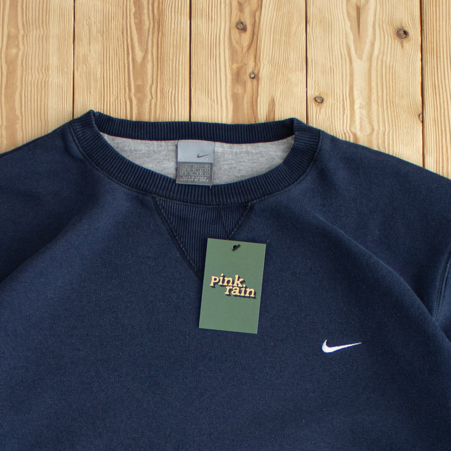 (L) Nike Vintage Essential Embroidered Sweatshirt Blue