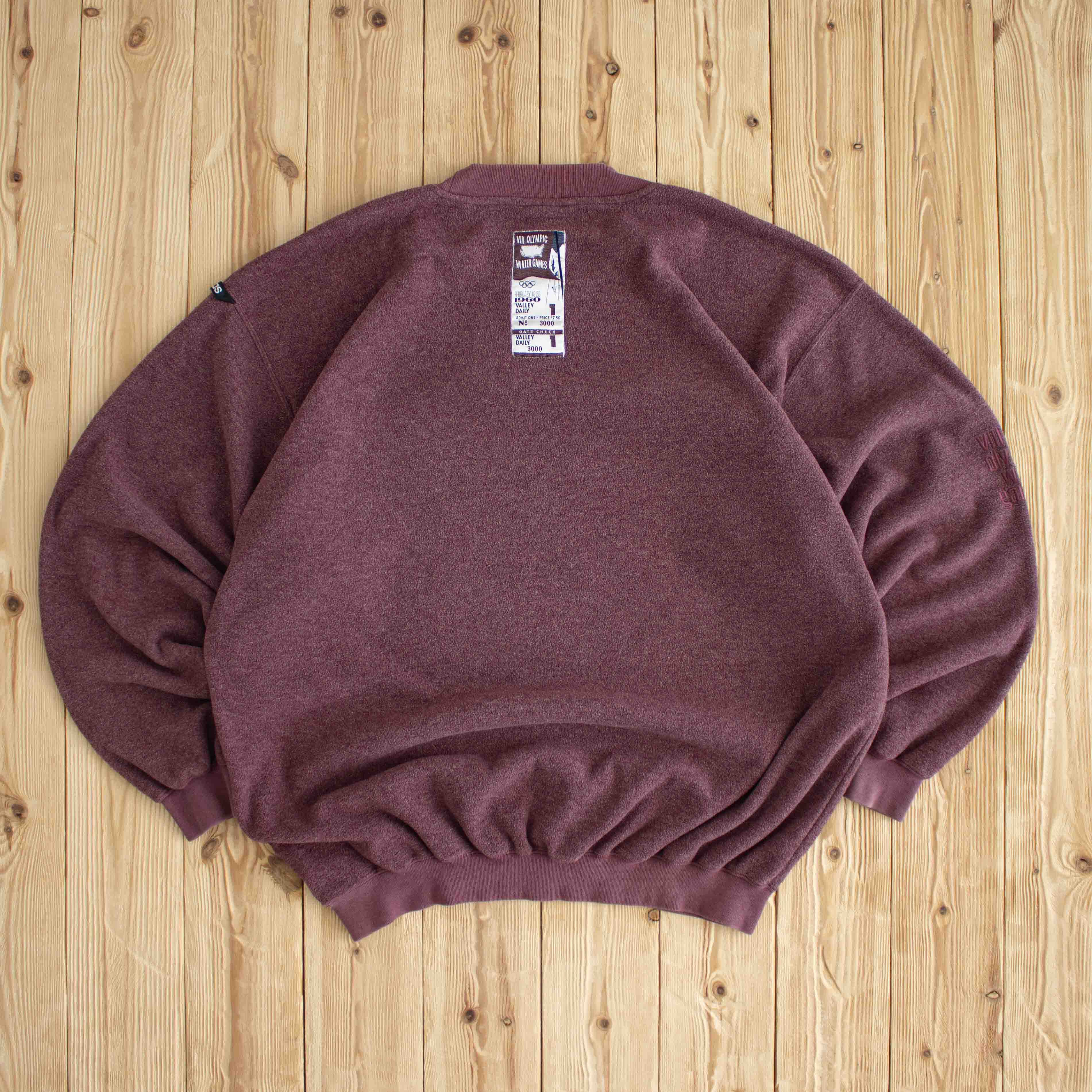 (XL) Adidas Citius Altius Fortius VII Olympic Winter Games Vintage Embroidered Sweatshirt Red