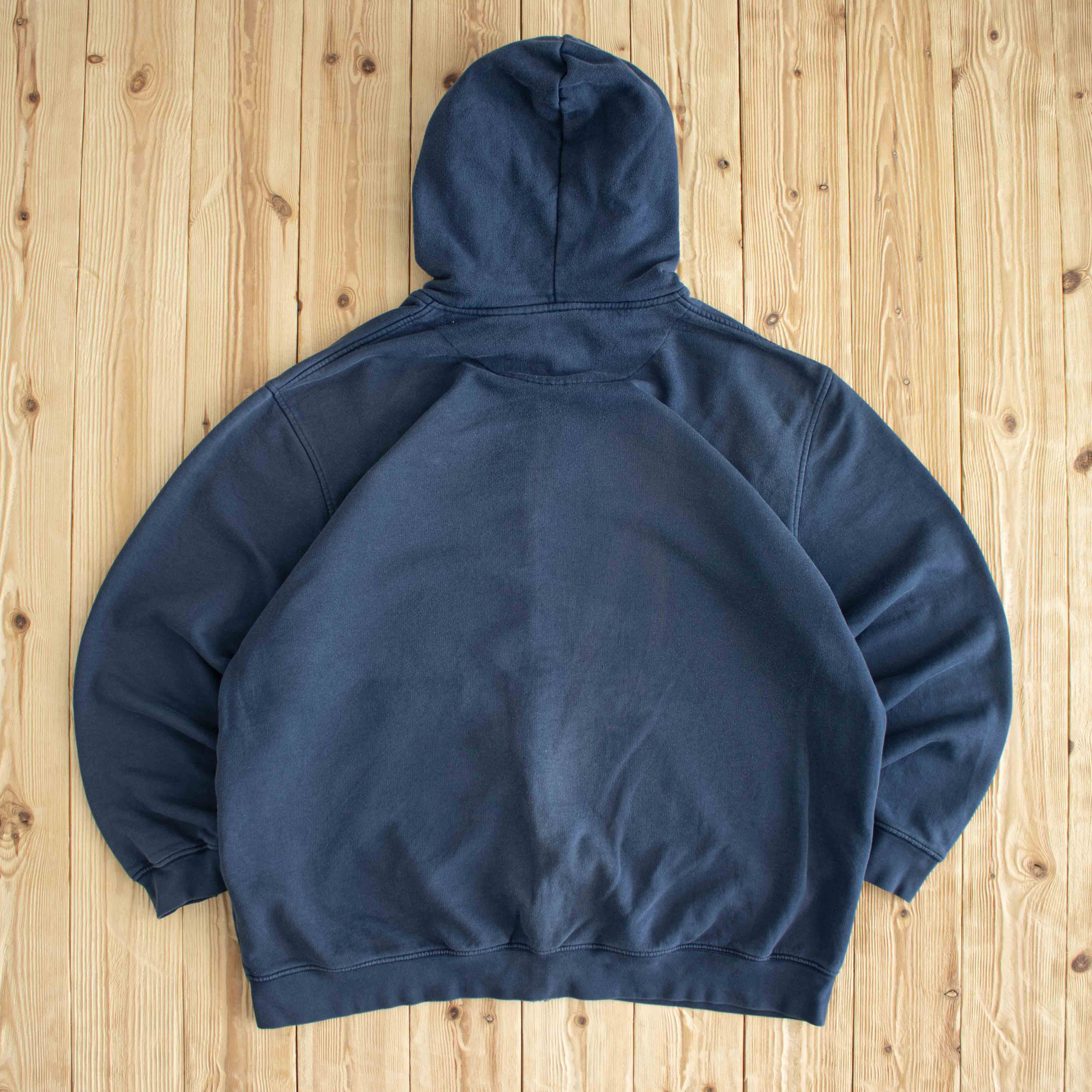 (XL) Nike Vintage Essential Embroidered Full-Zip Sweatshirt Blue