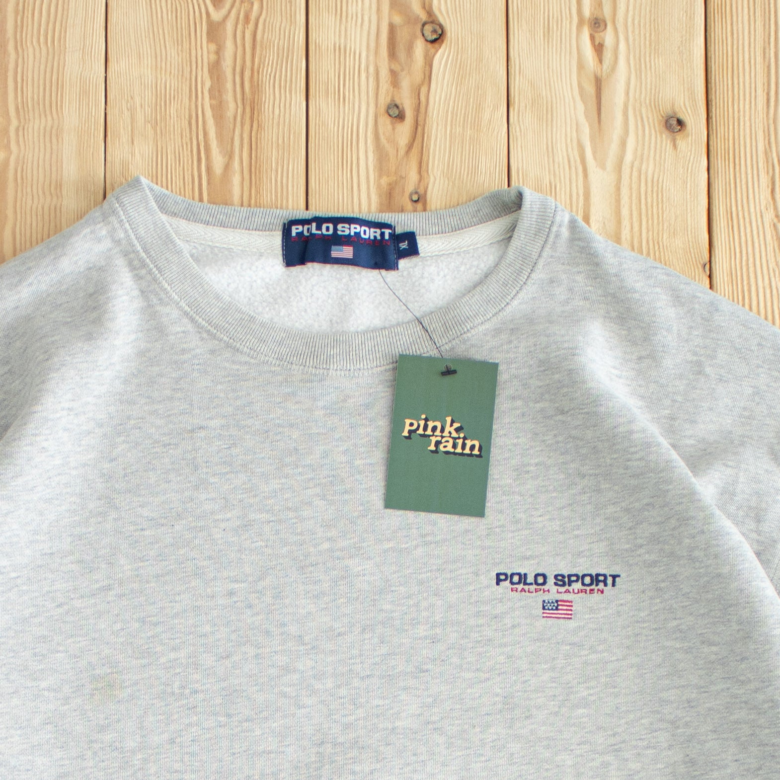 (XL/XXL) Polo Sport Ralph Lauren Vintage Embroidered Sweatshirt Gray