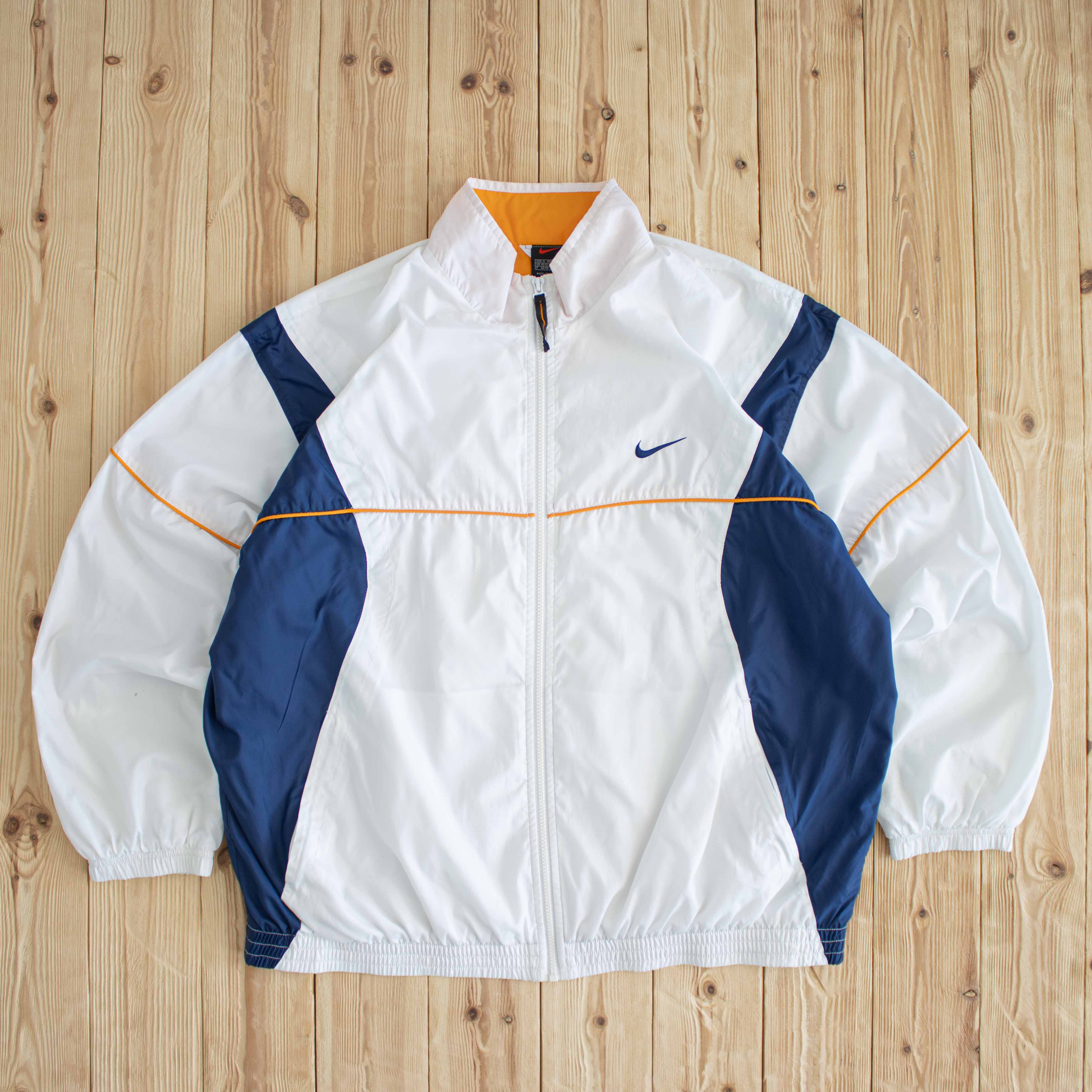 (XL) Nike Swoosh Vintage Embroidered Jacket White
