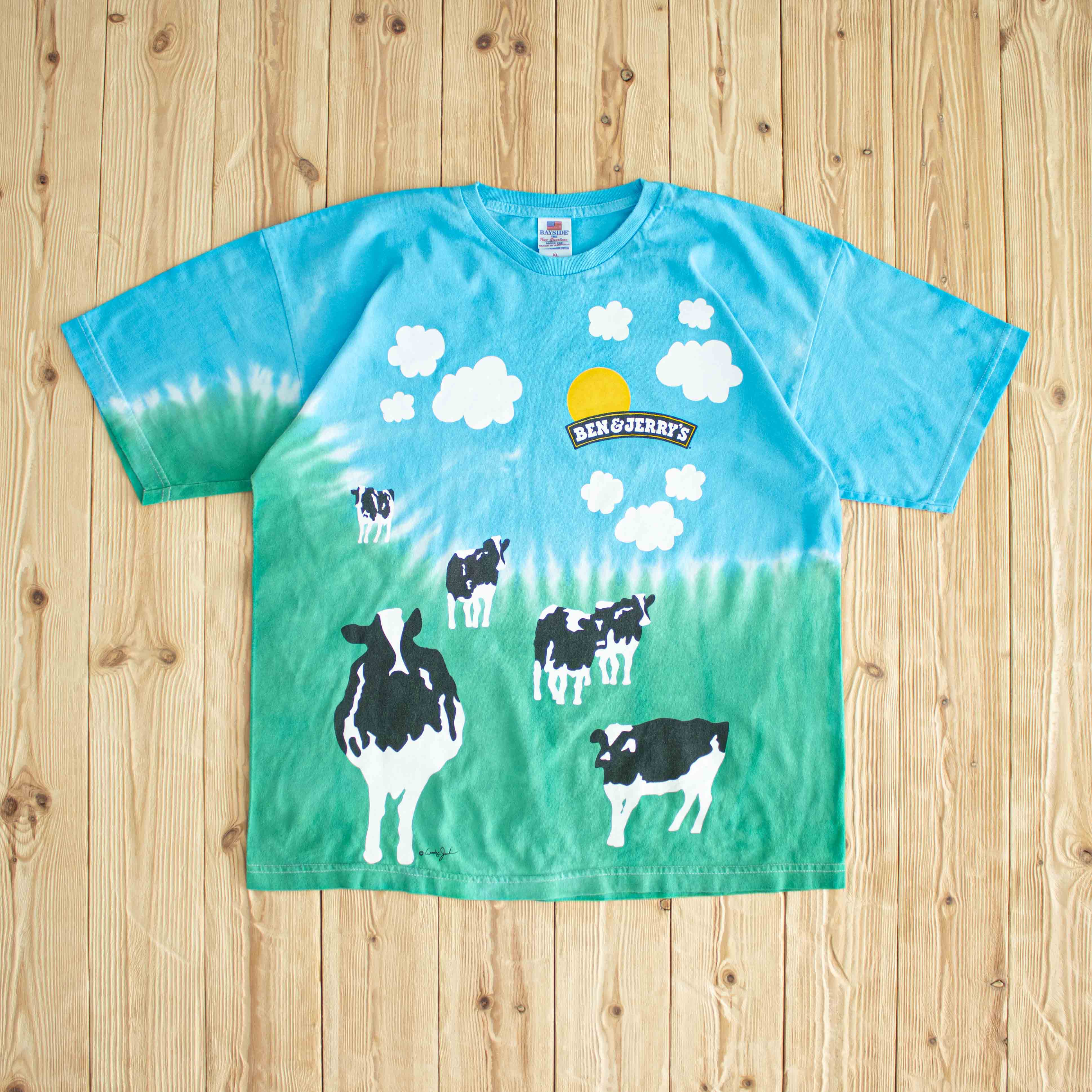 (L) Ben & Jerry's Euphoria Vintage T-Shirt Blue/Green