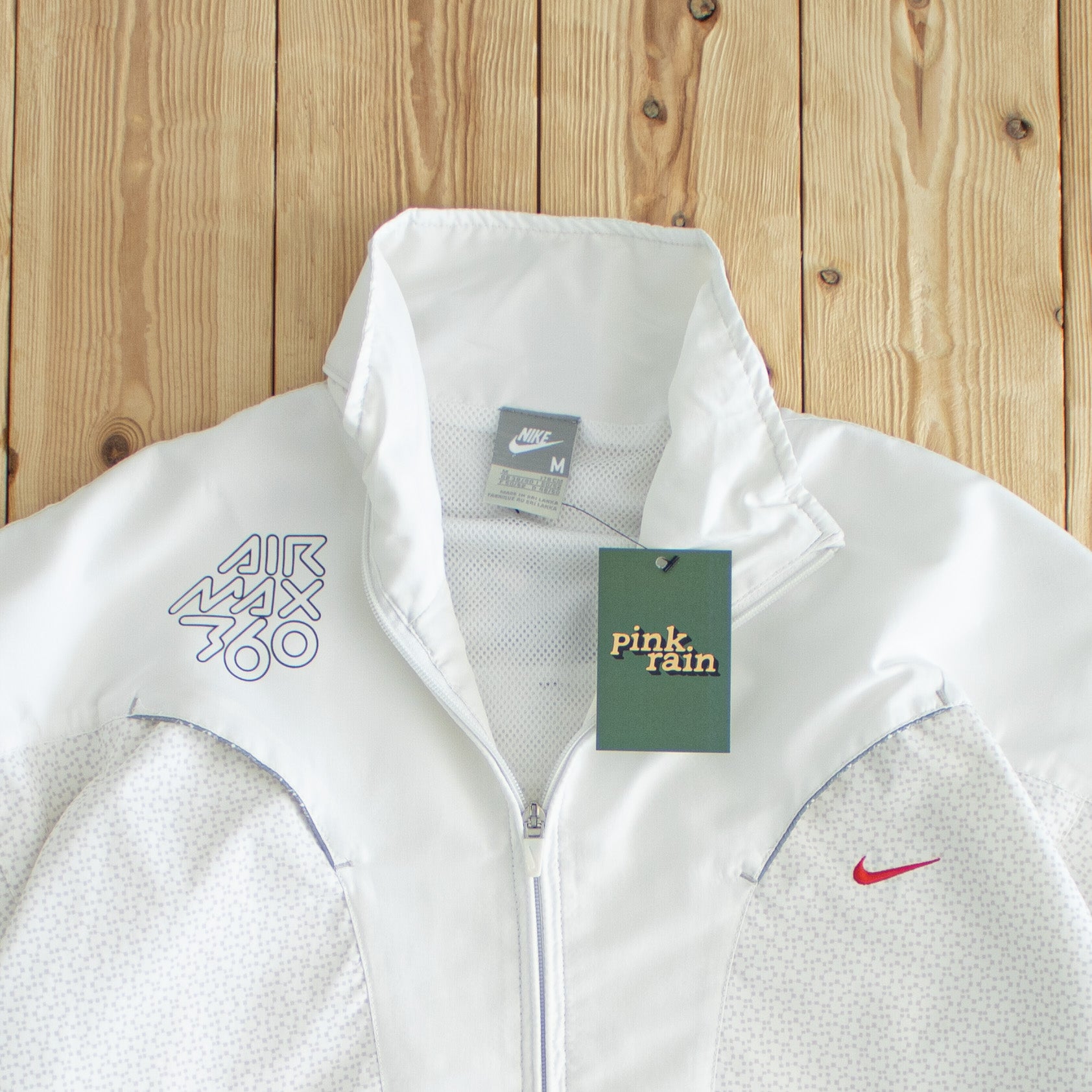 (M) Nike Air Max 360 Vintage Embroidered Jackey White