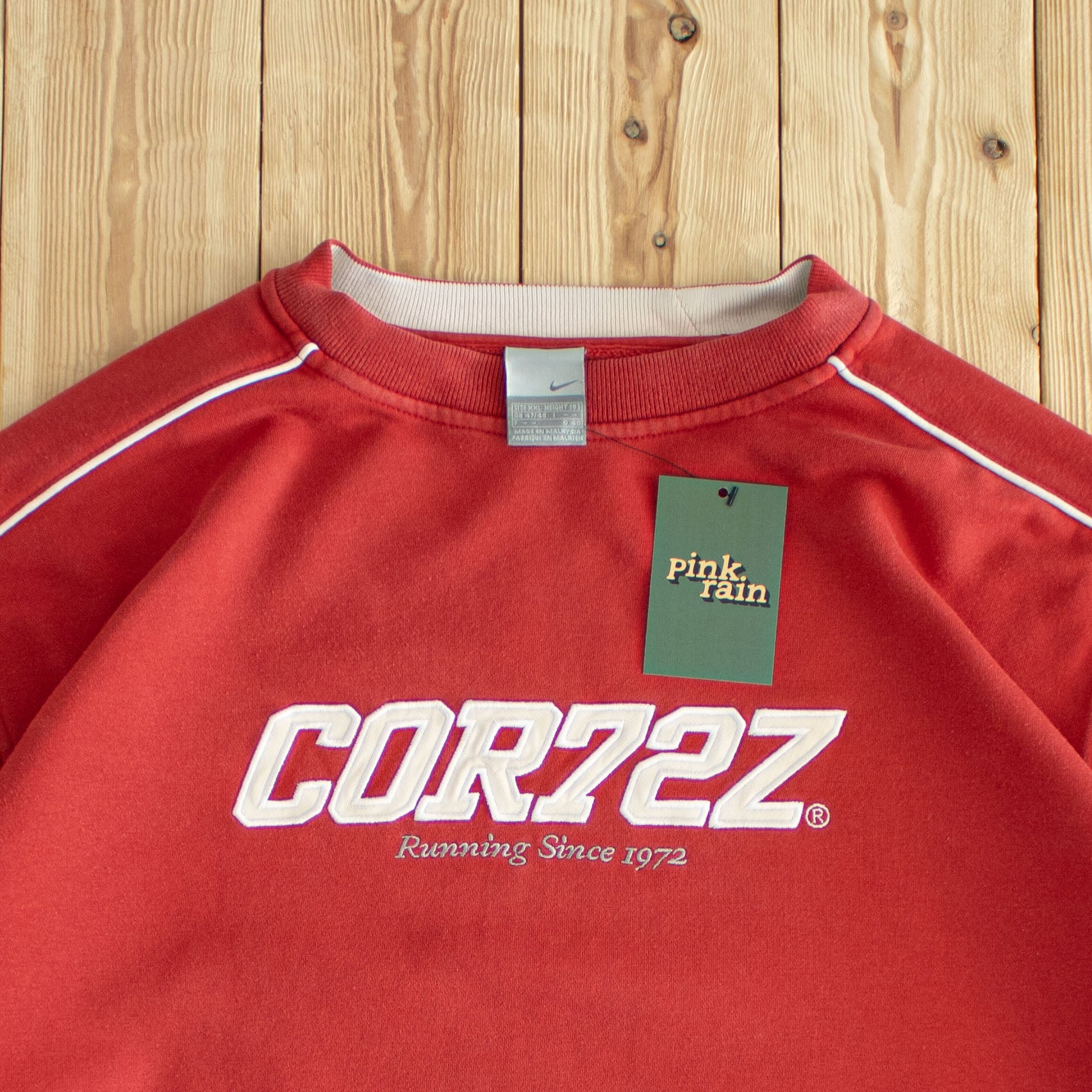 (XL/XXL) Nike Cortez Vintage Embroidered Sweatshirt Red