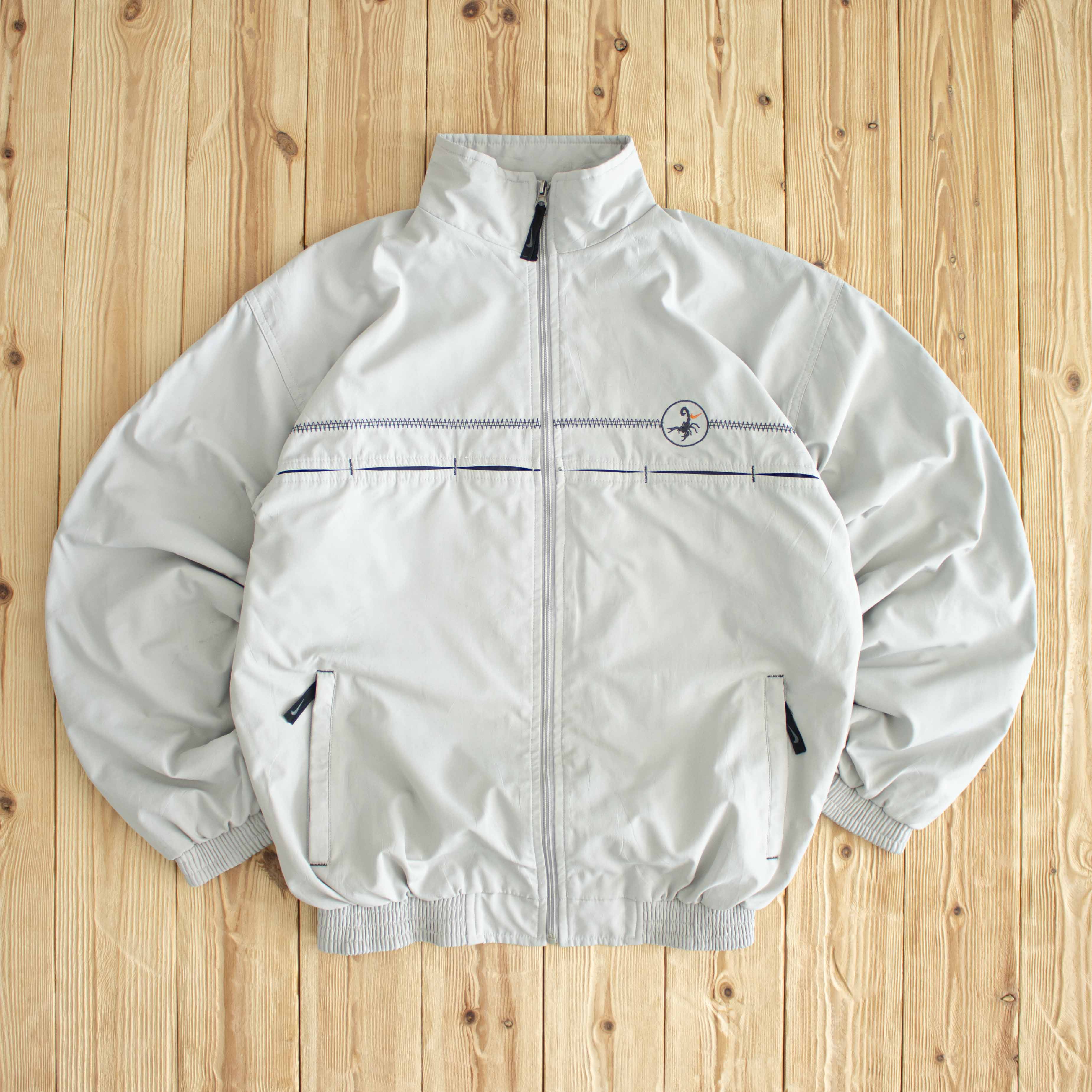 (L) Nike Scorpio Vintage Embroidered Jacket Gray