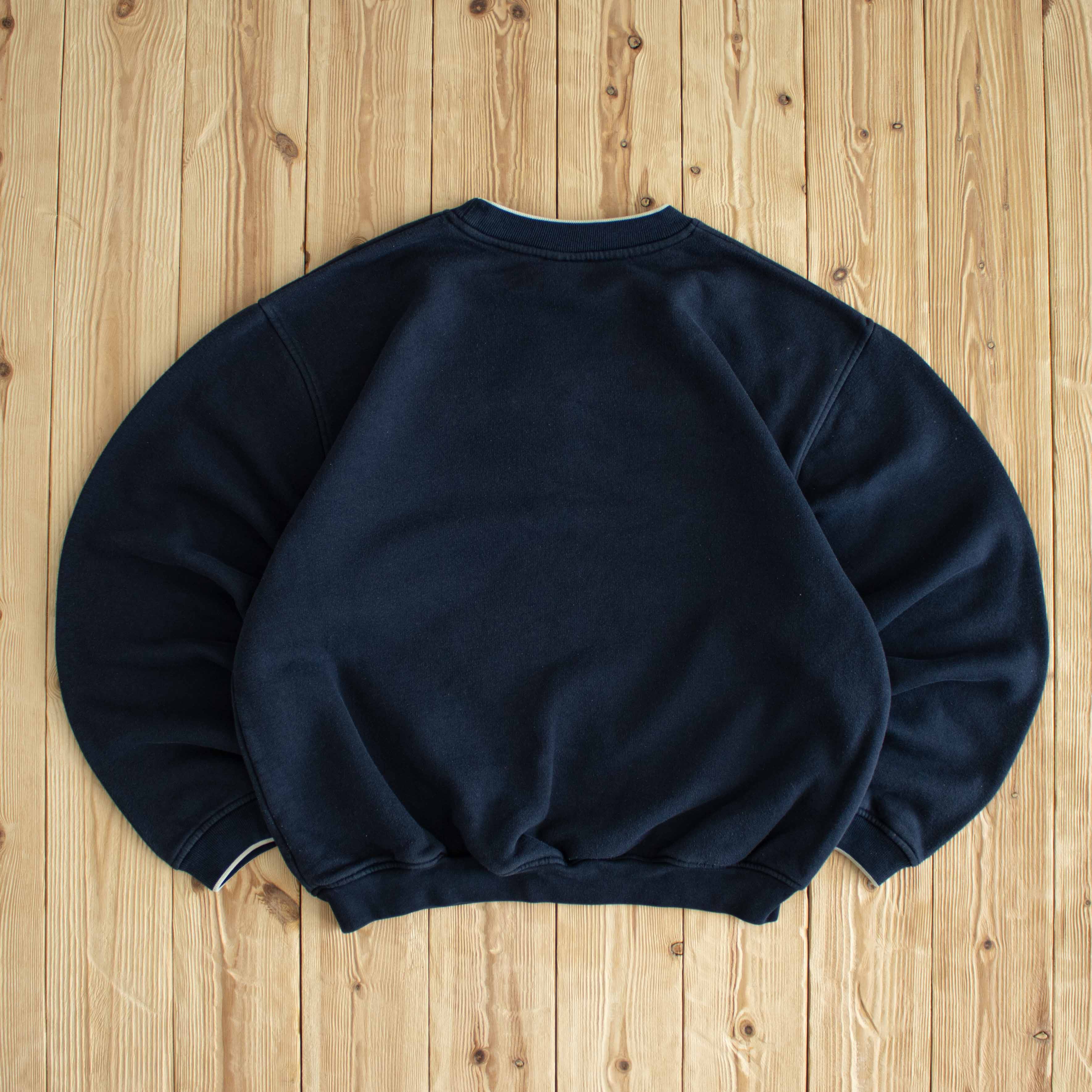 (M) Nike Mini Swoosh Vintage Embroidered Sweatshirt Blue