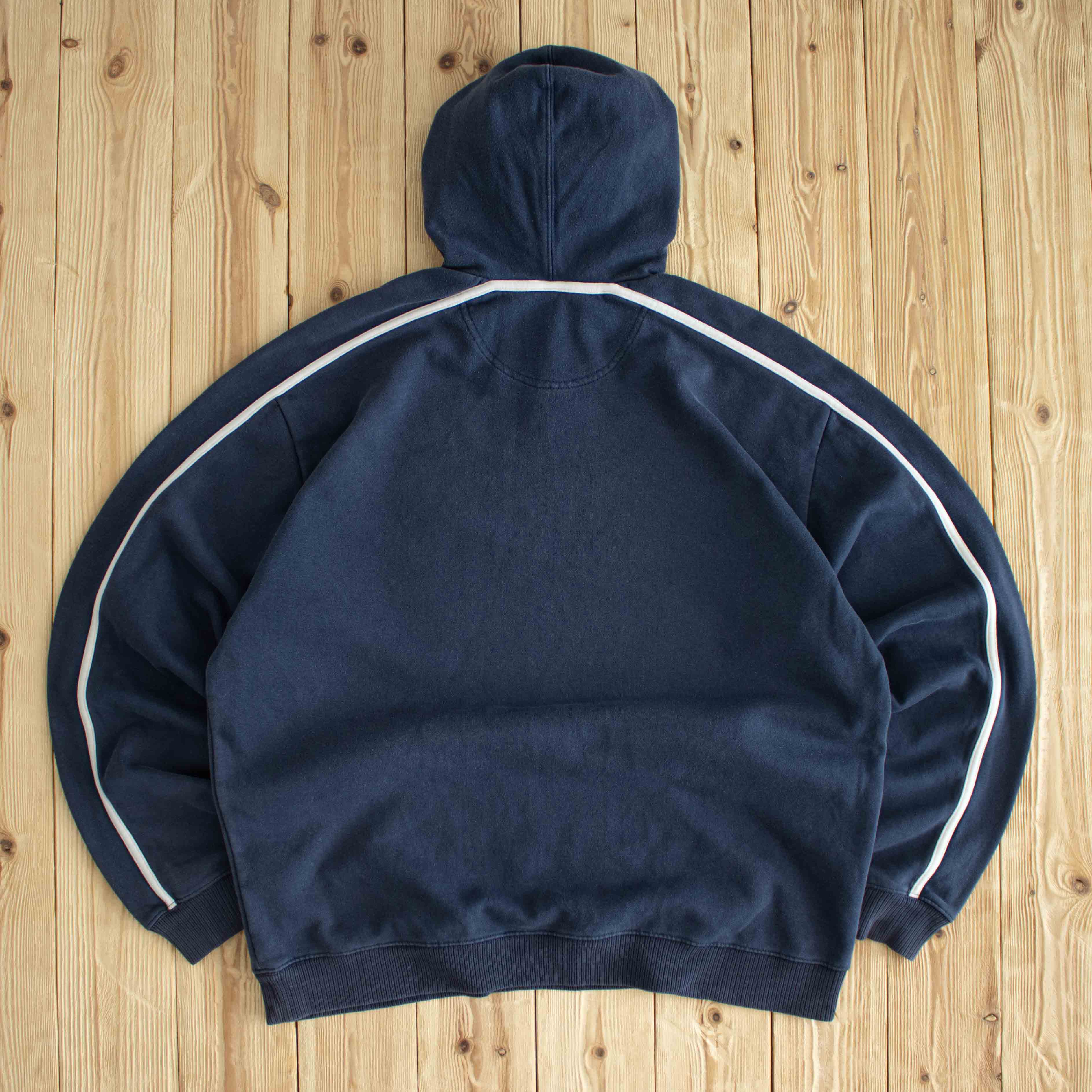 (XL) Nike Air Vintage Embroidered Hoodie Blue