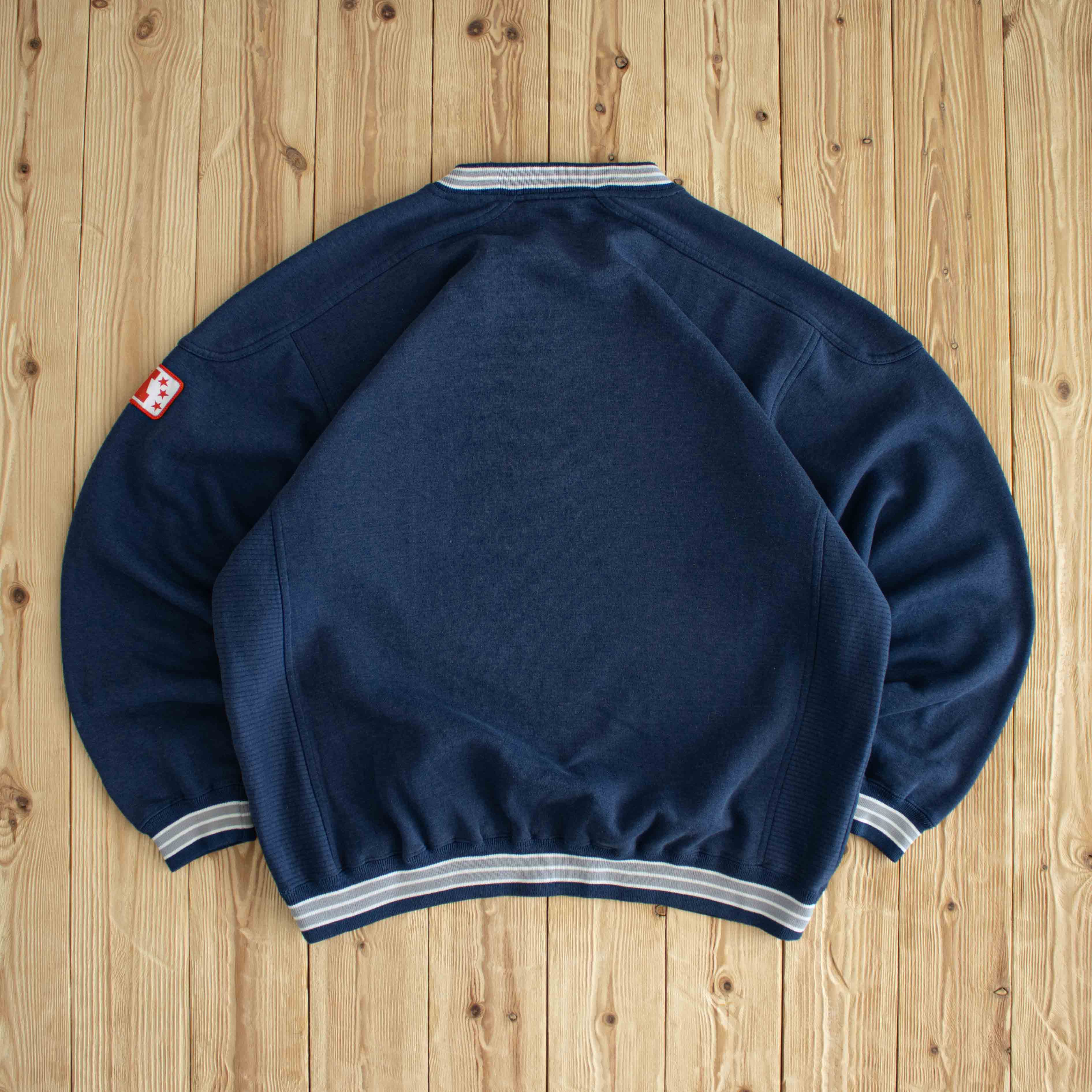 (XL) Lee New England Patriots Vintage Embroidered Sweatshirt Blue