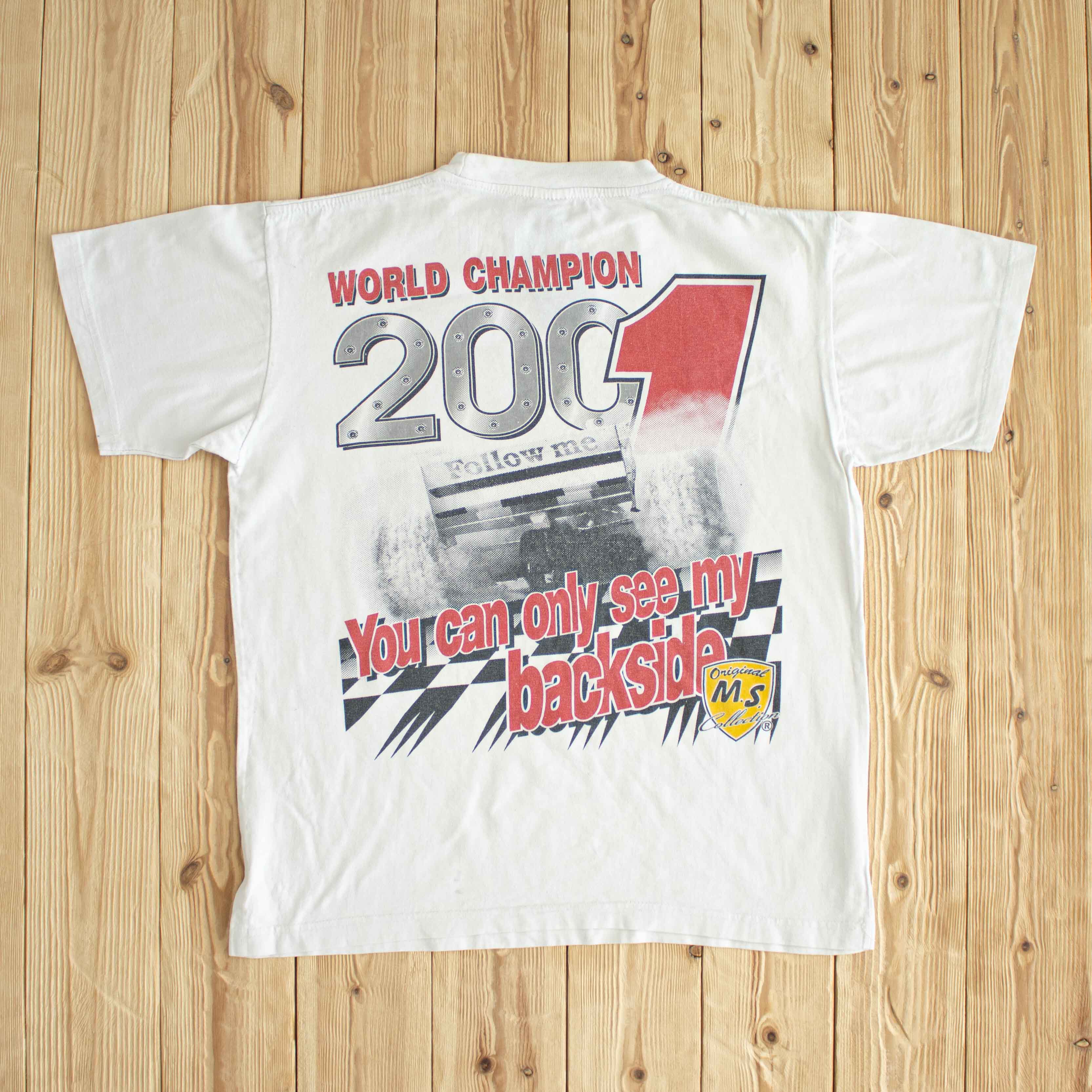 (S/M) 2001 Michael Schumacher Vintage T-Shirt White