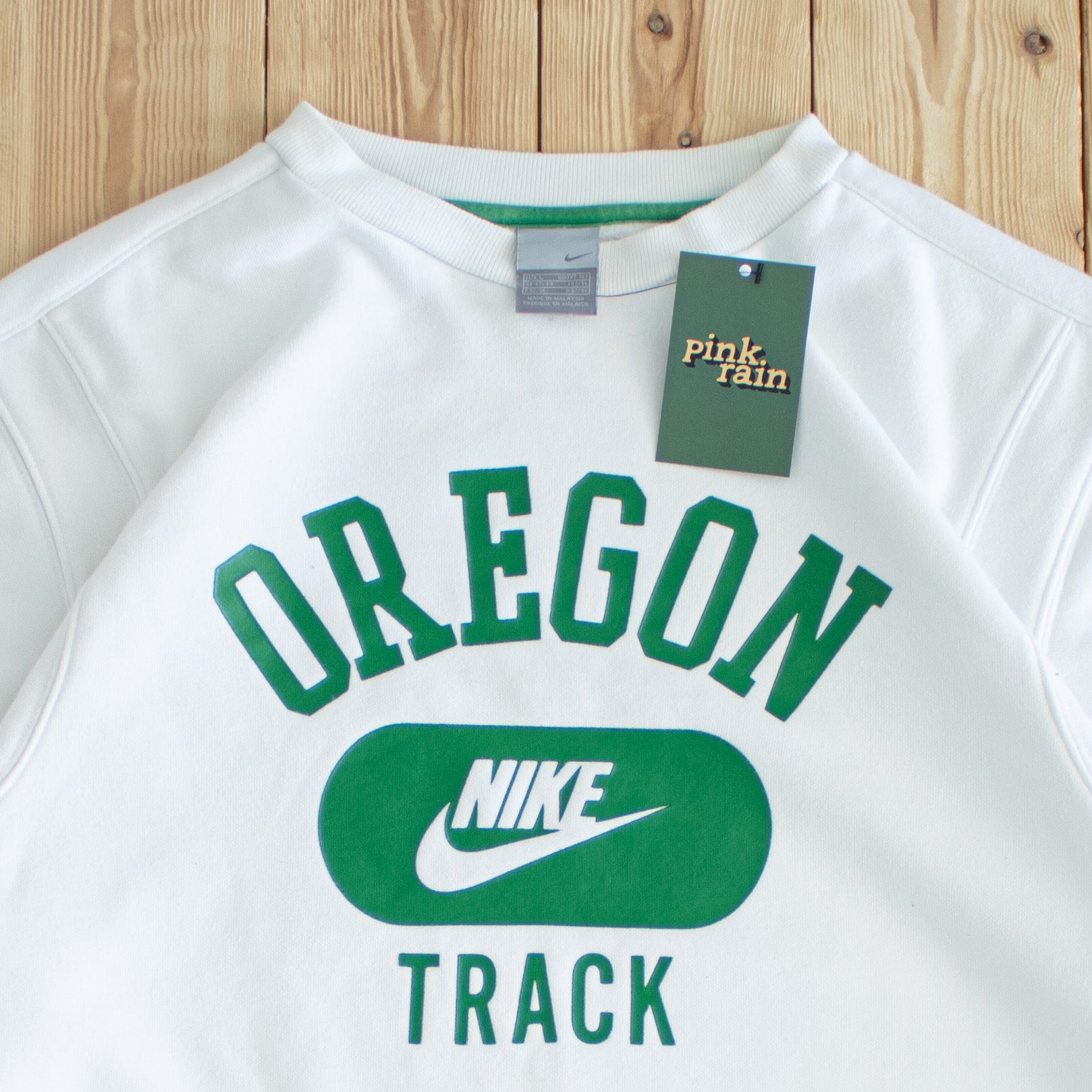 (L) Nike Oregon Track Vintage Sweatshirt White