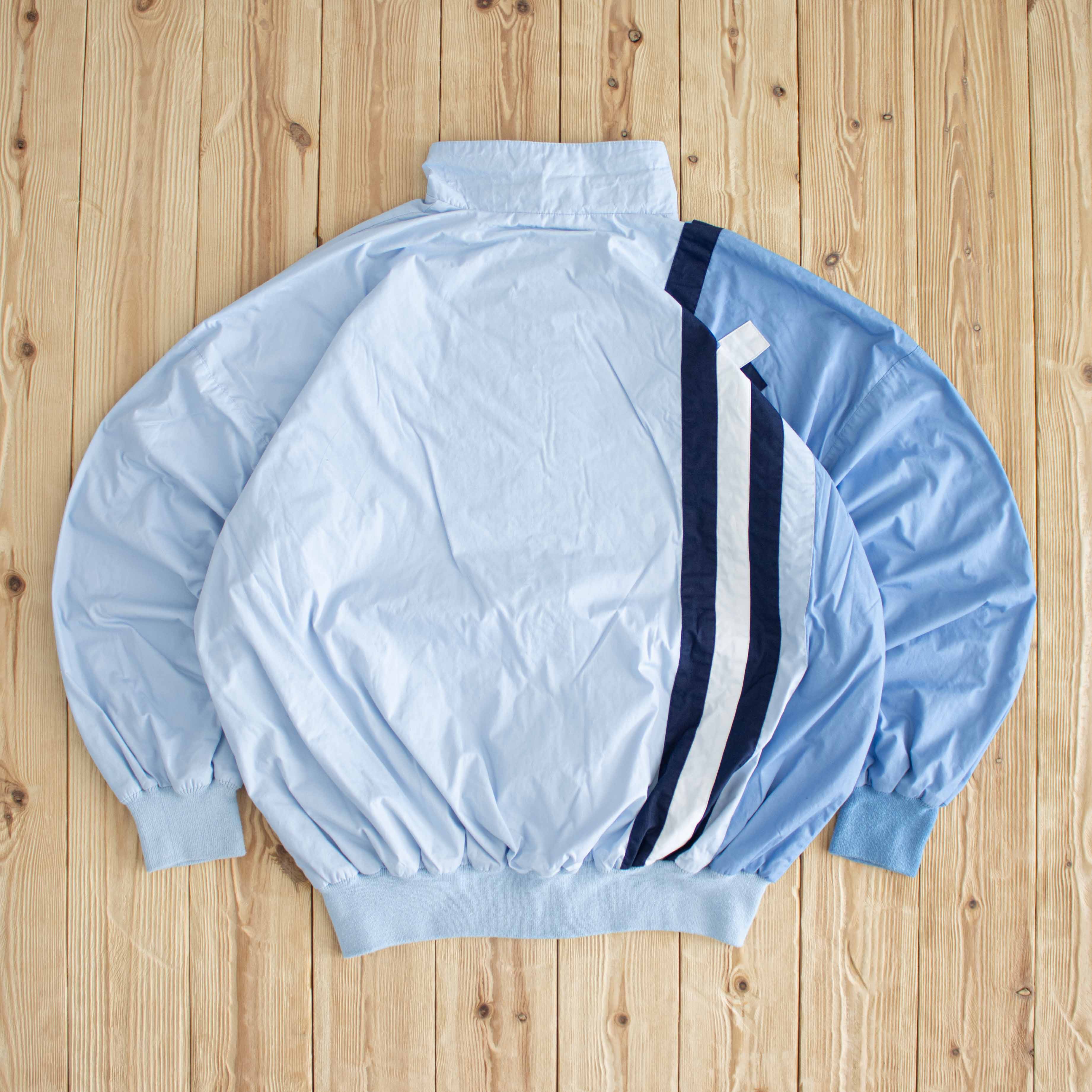 (L/XL) Adidas Vintage Embroidered Jacket Blue