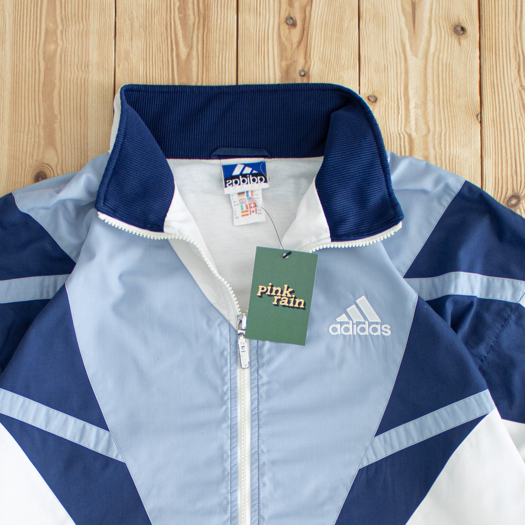 (M/L) Adidas Vintage Embroidered Jacket White