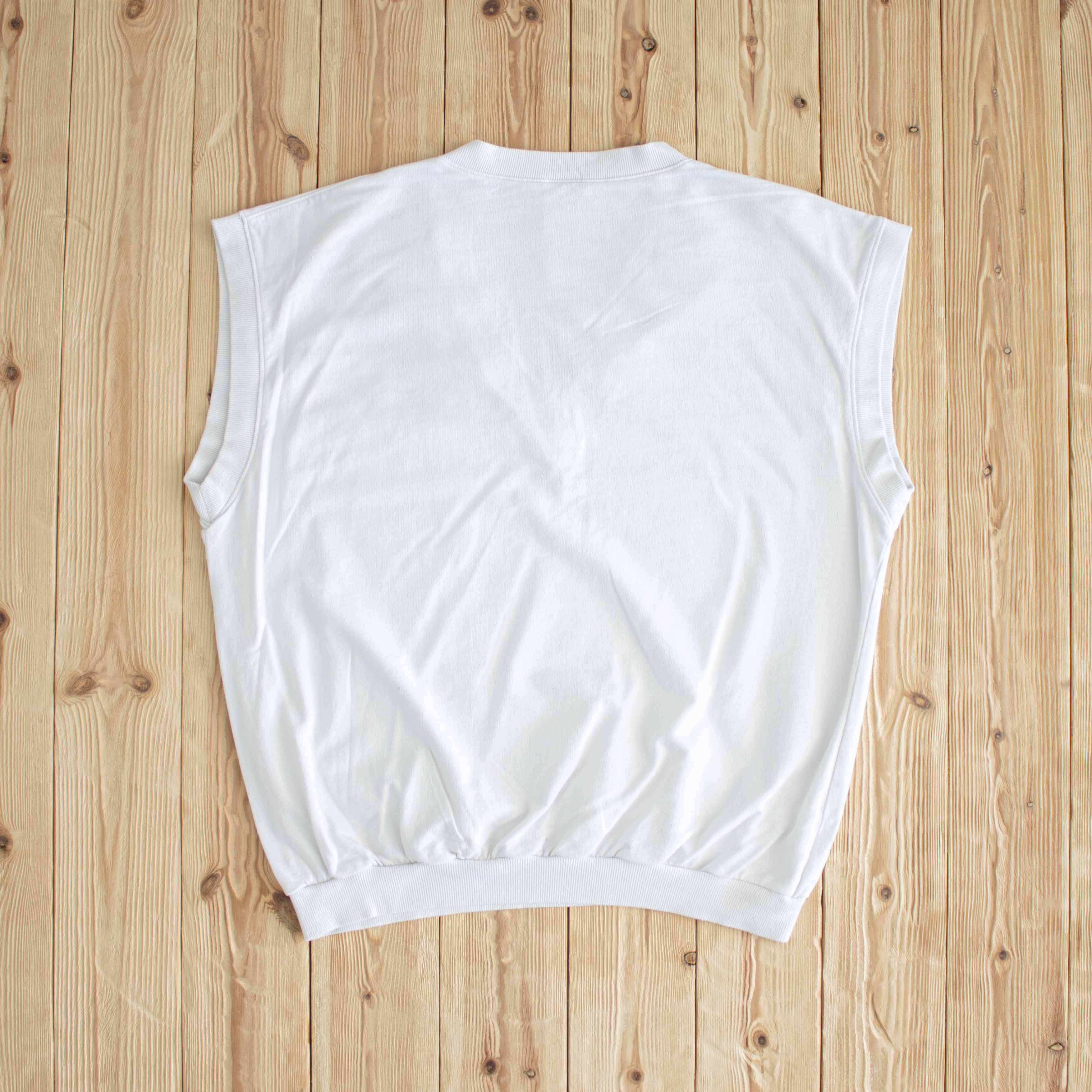 (L) Puma Vintage Embroidered Vest White