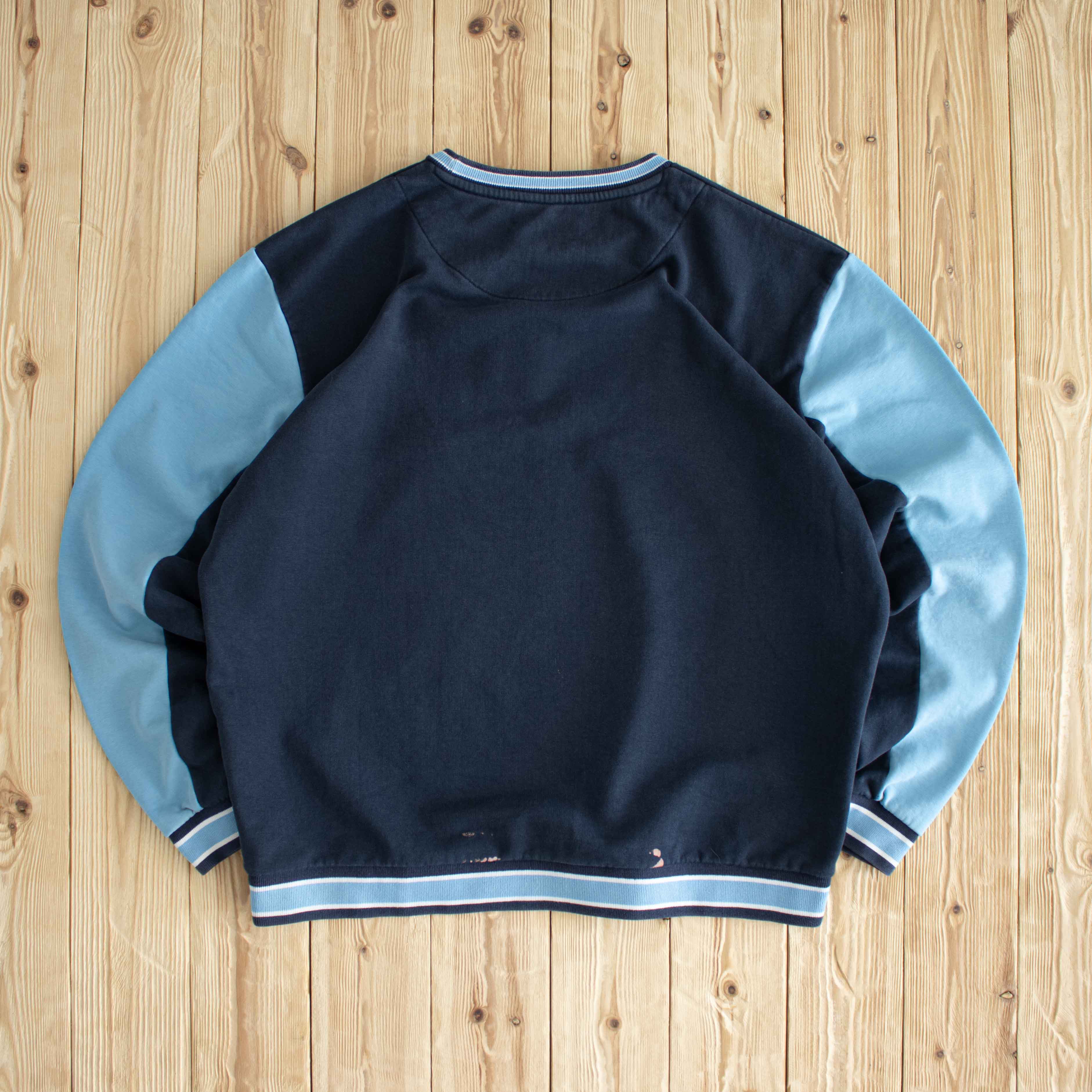 (XL) Karl Kani Vintage Embroidered Sweatshirt Blue