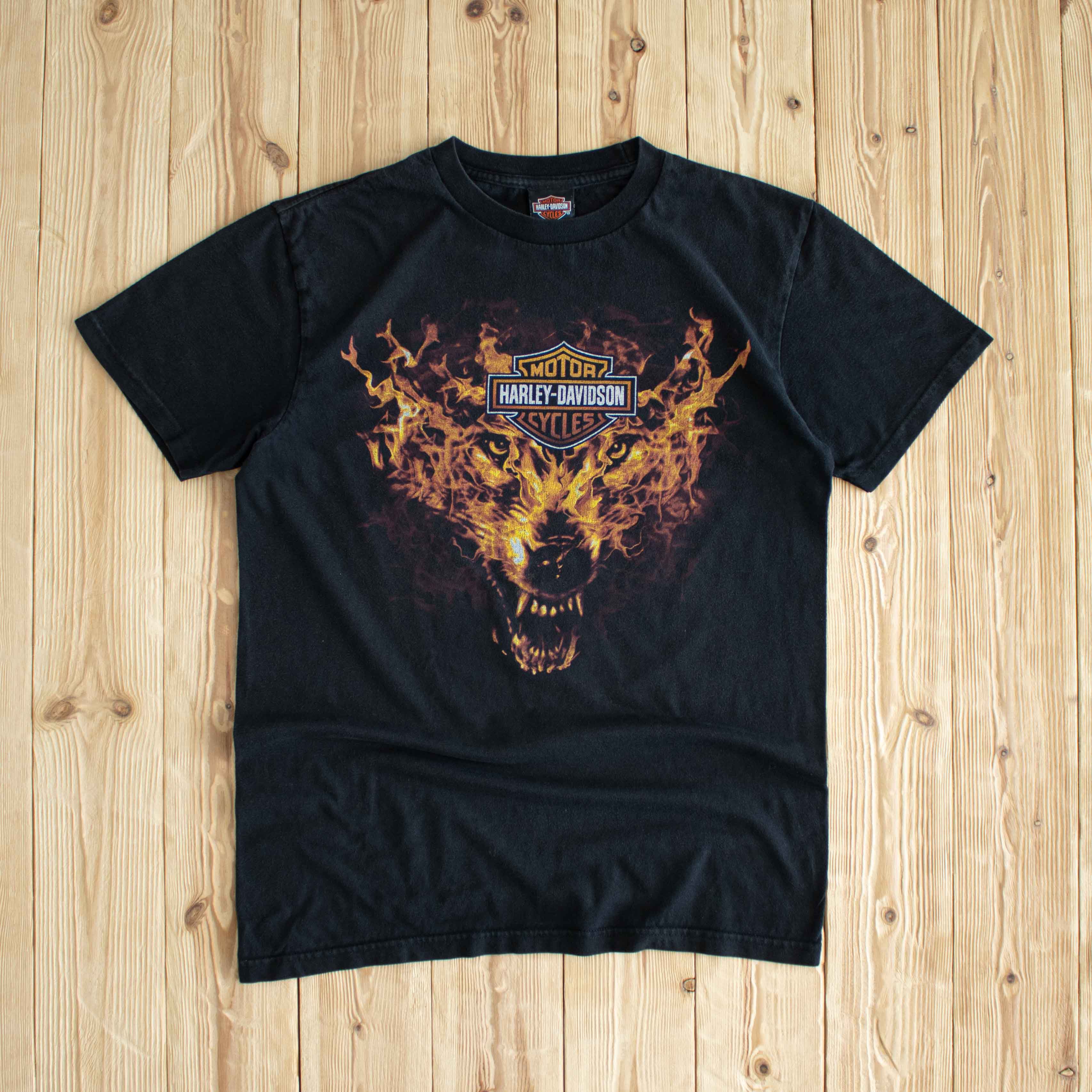 (S/M) Harley Davidson Arrow Vintage T-Shirt Black