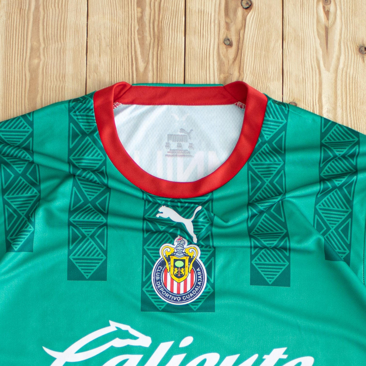 (L) Puma Club Deportivo Guadalajara Football Jersey Green
