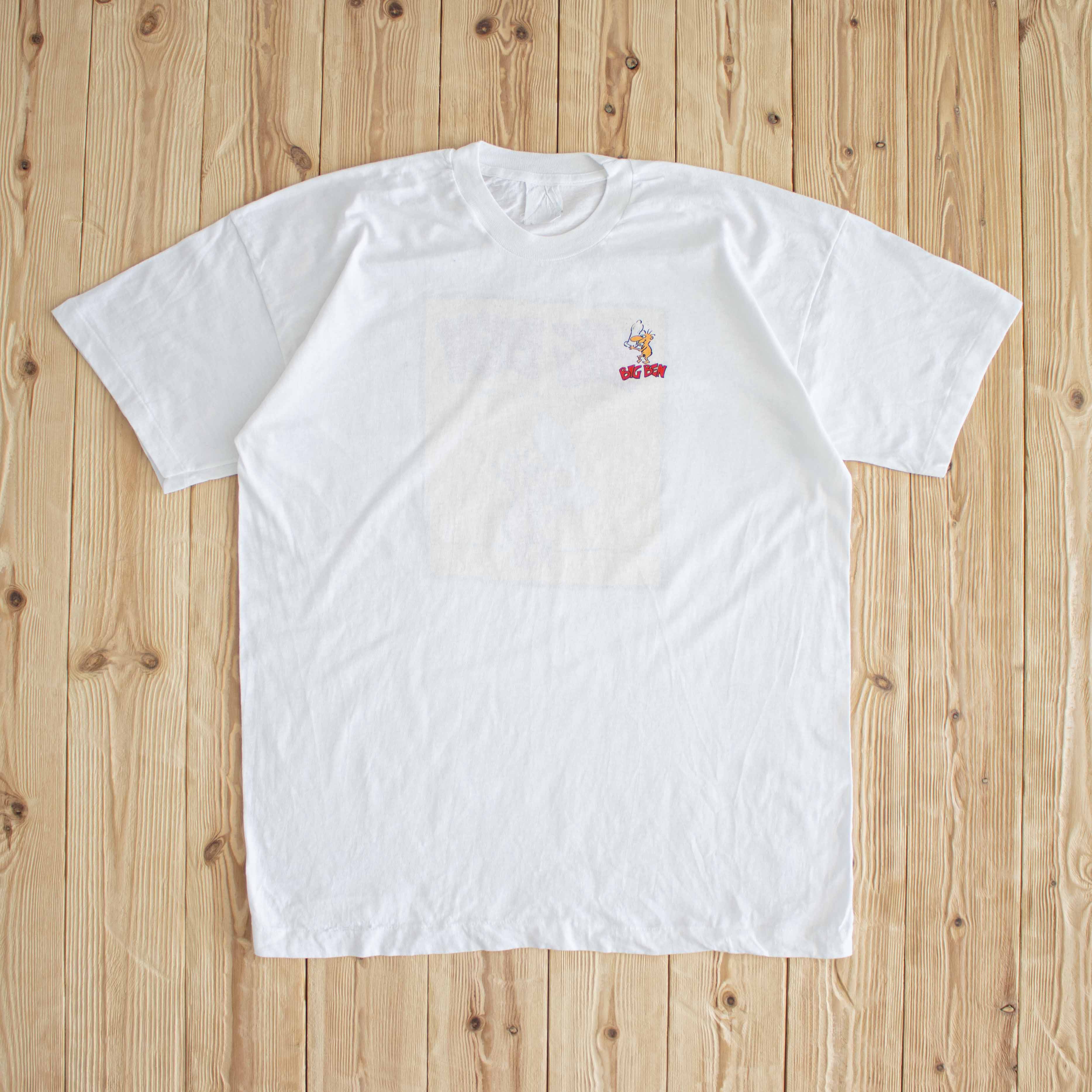 (L) Screen Stars Big Ben Vintage T-Shirt White
