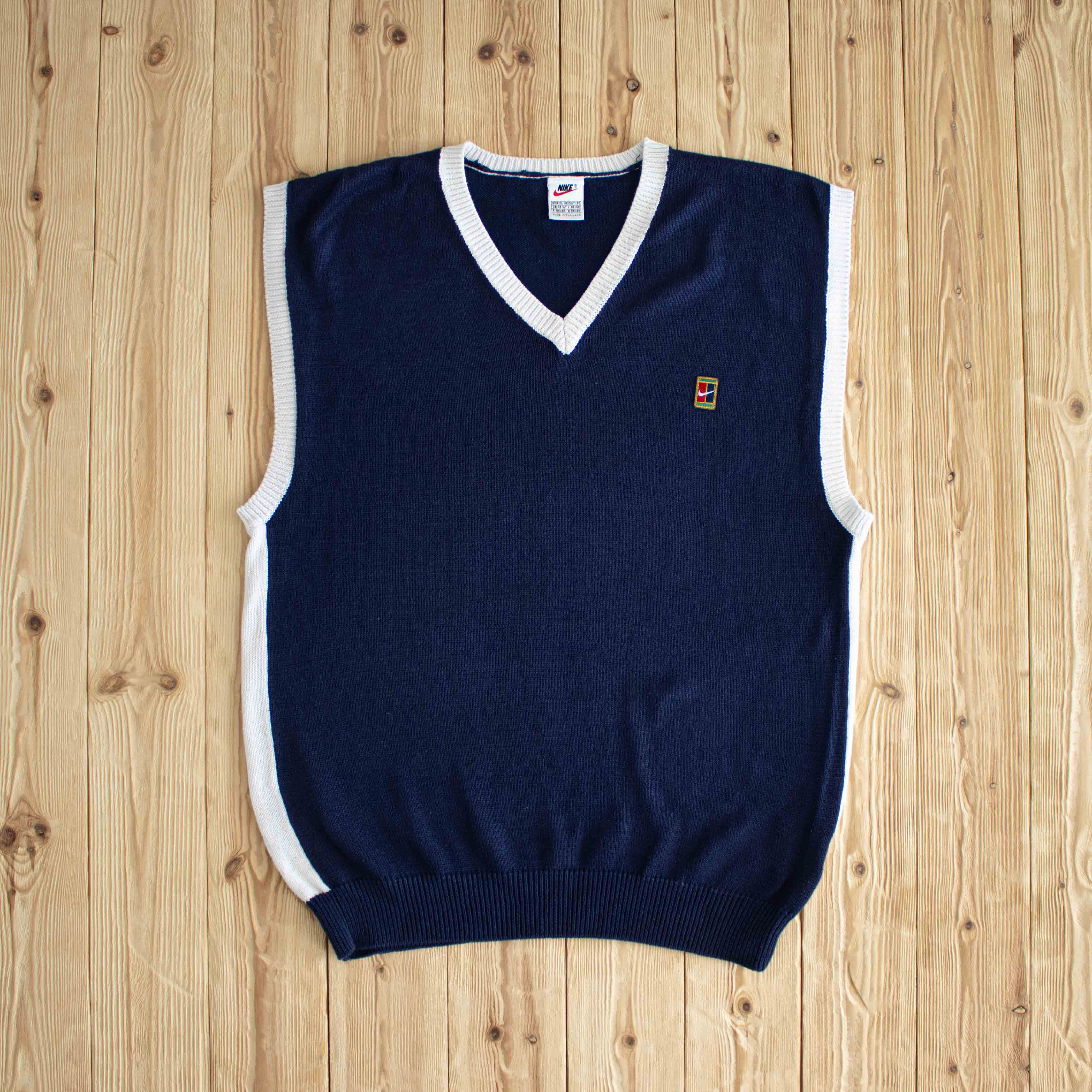 (XL) Nike Vintage Embroidered Vest Blue