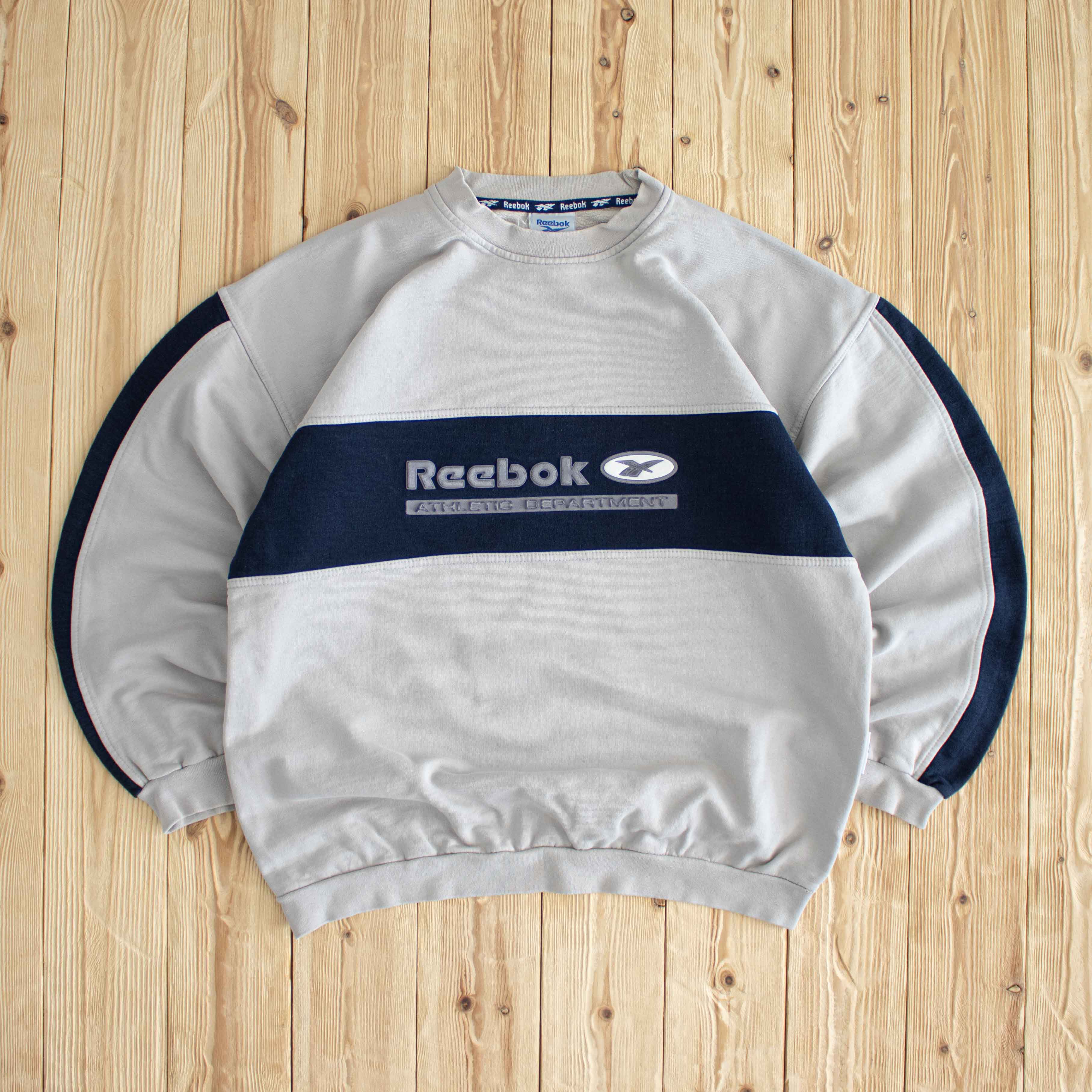 (M) Reebok Athletic Department Vintage Sweatshirt Gray